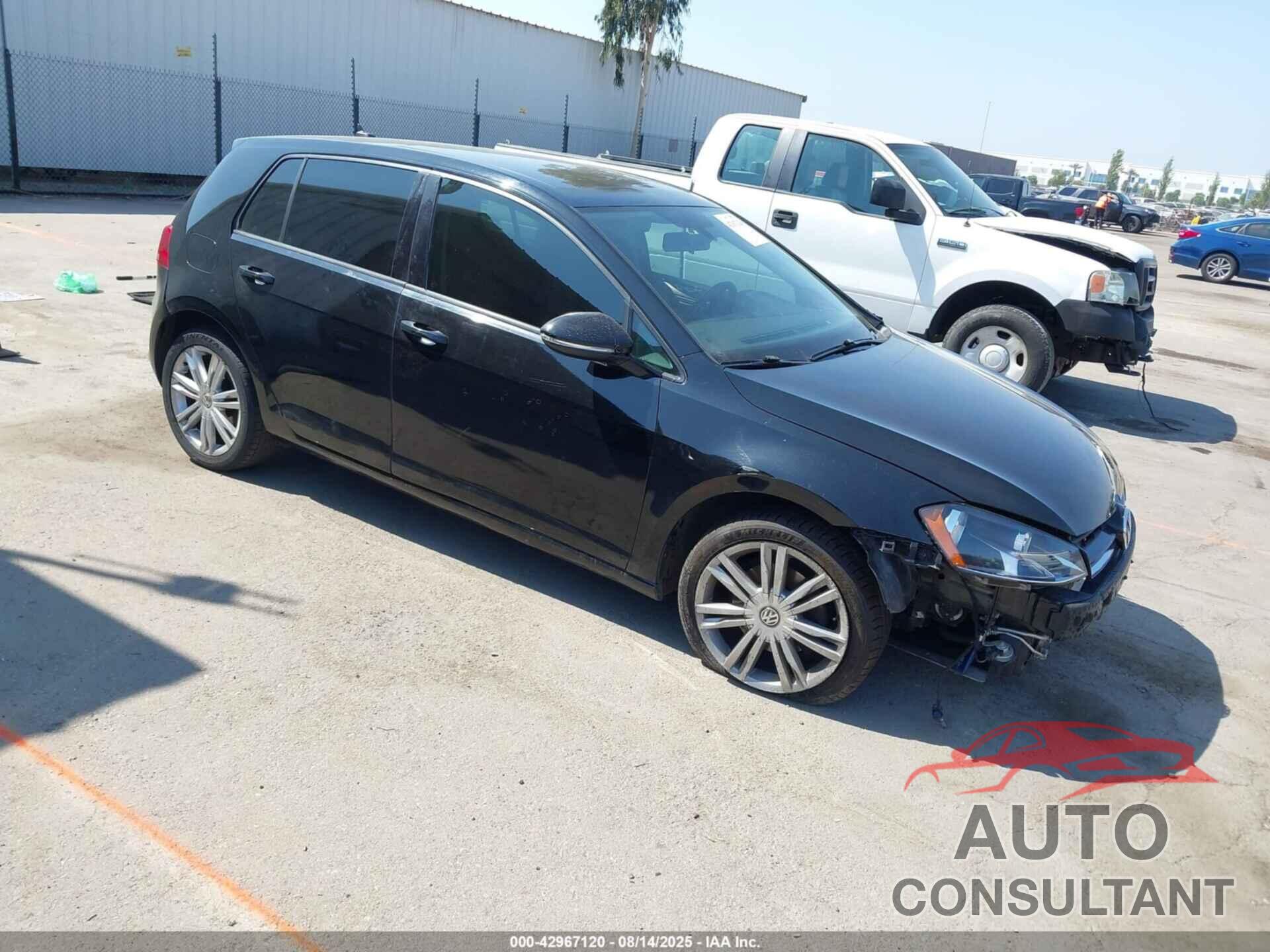 VOLKSWAGEN GOLF 2015 - 3VW2A7AU1FM013634