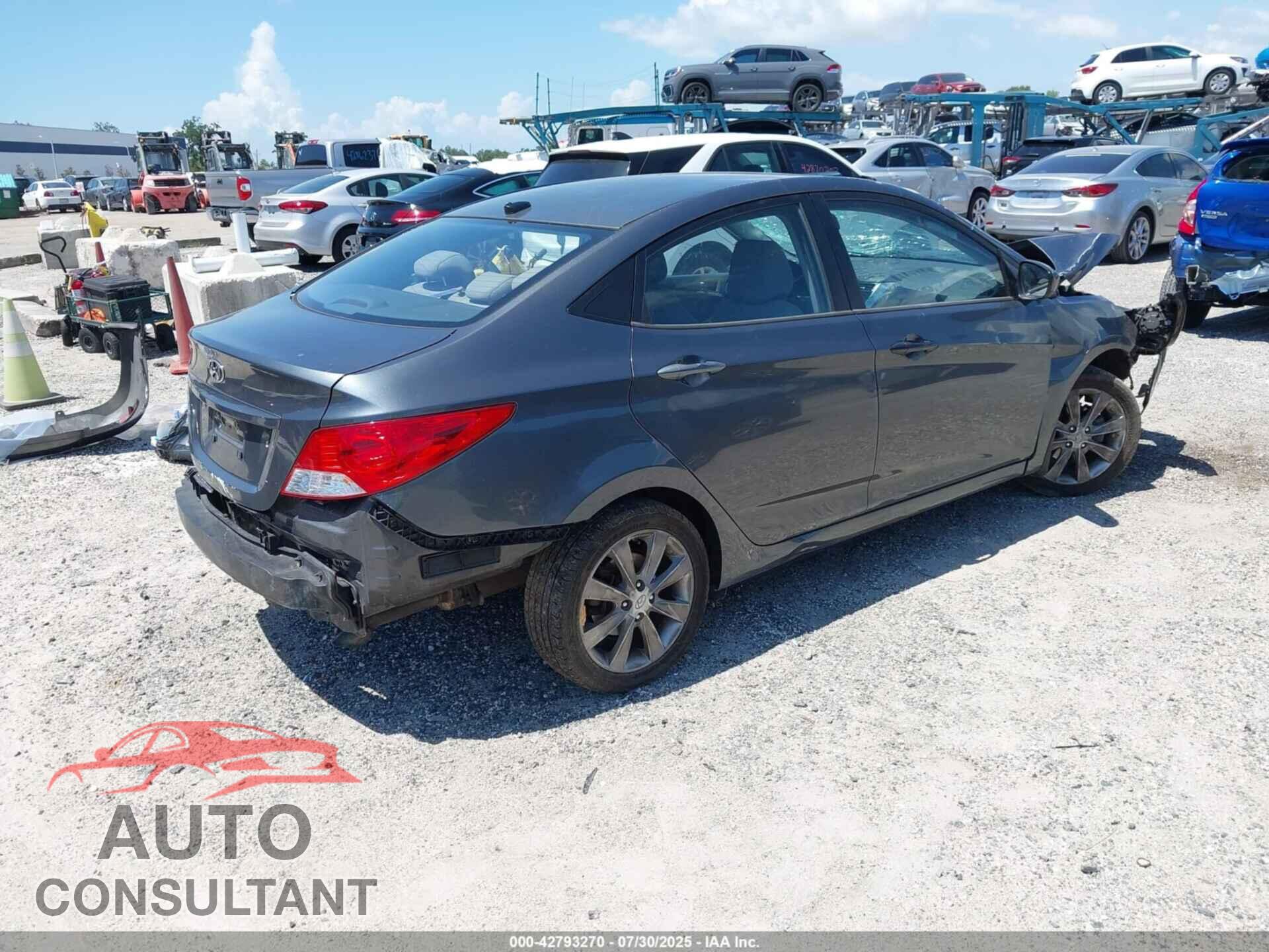 HYUNDAI ACCENT 2012 - KMHCU4AE4CU236372
