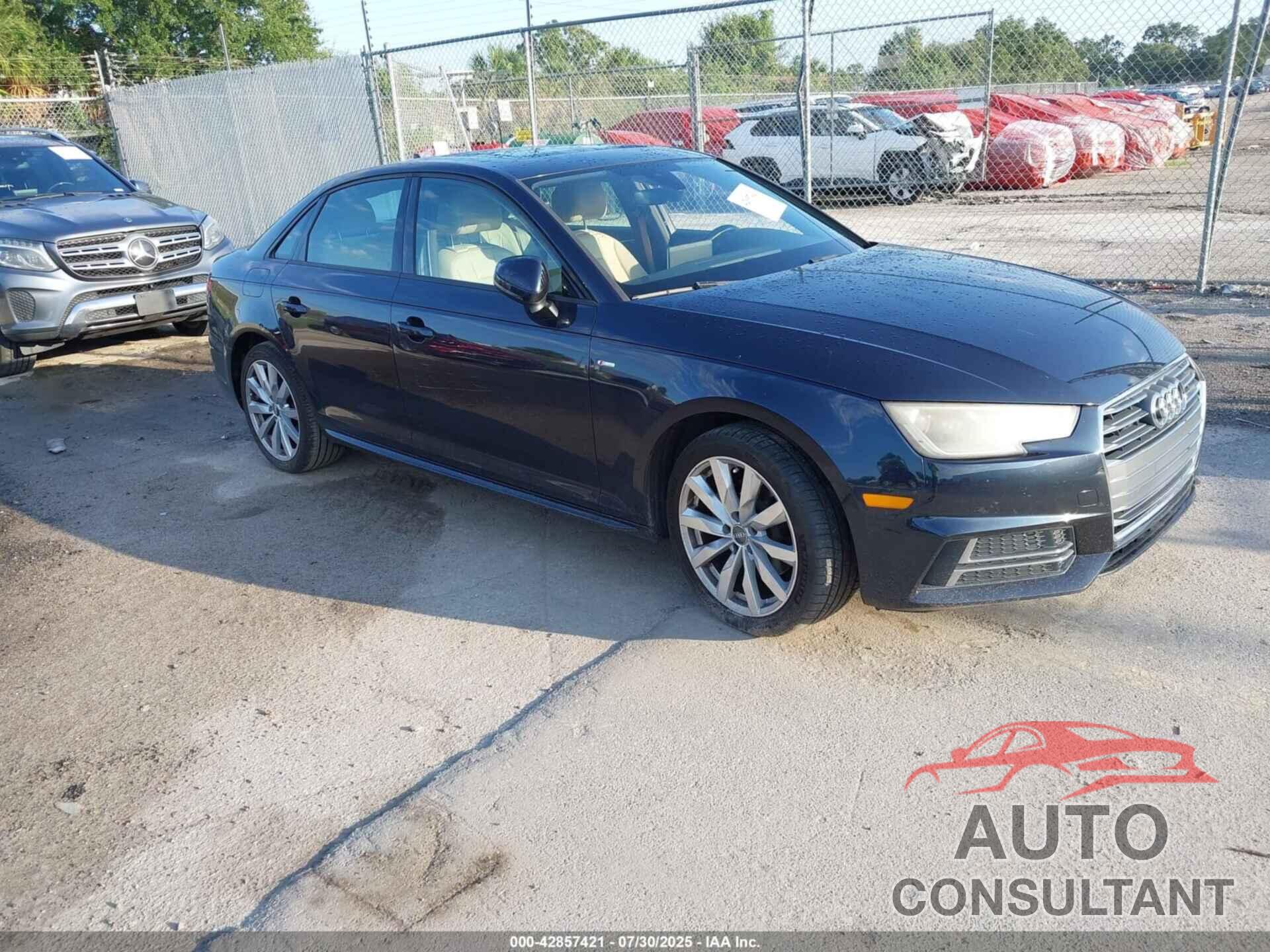 AUDI A4 2017 - WAUKMAF45HN050336