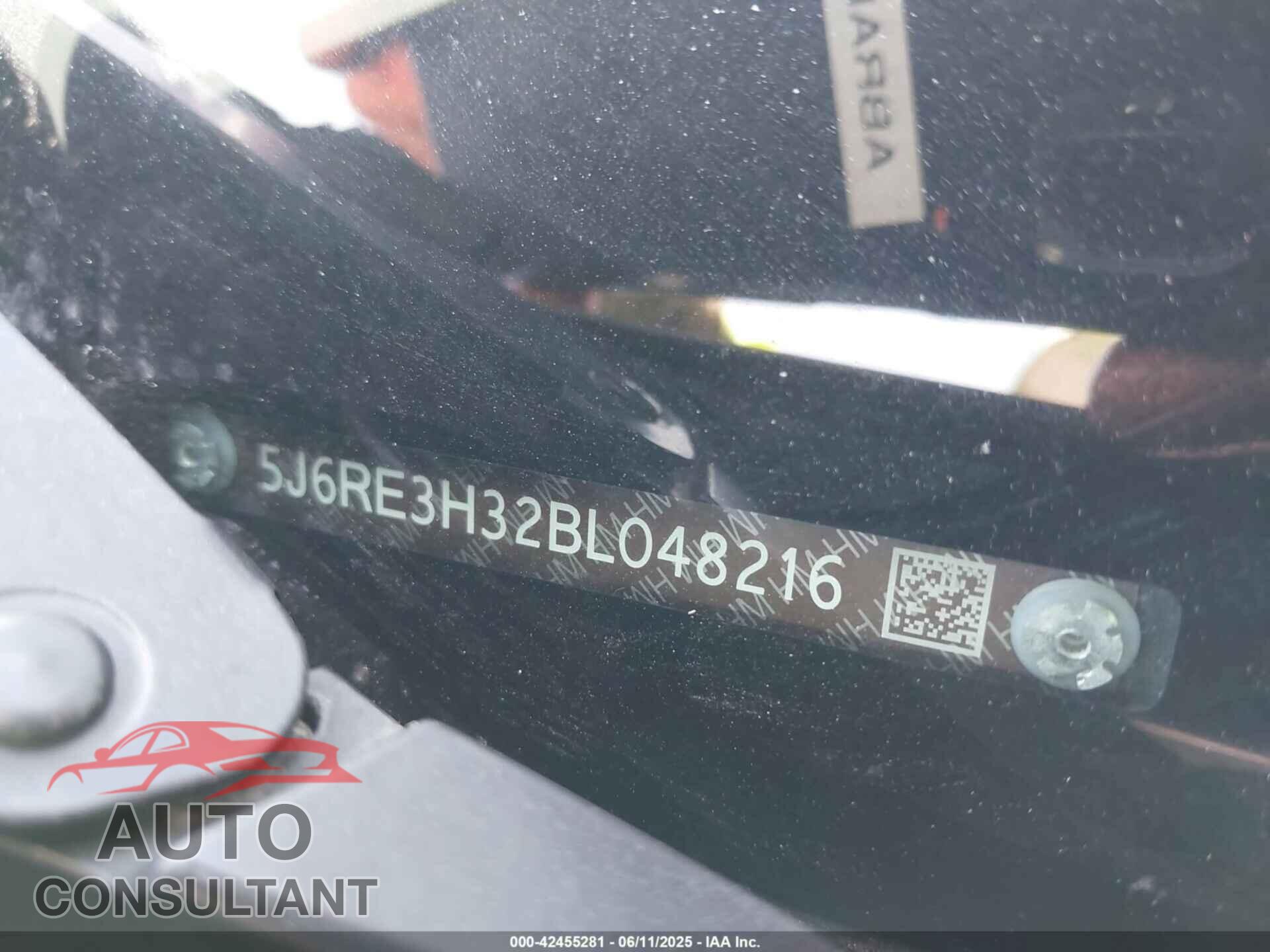 HONDA CR-V 2011 - 5J6RE3H32BL048216