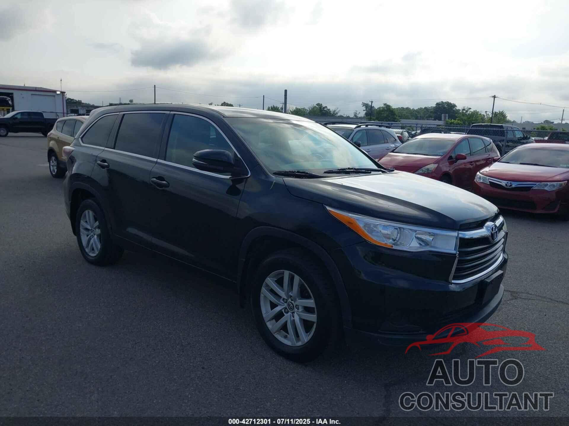 TOYOTA HIGHLANDER 2016 - 5TDBKRFH4GS265418
