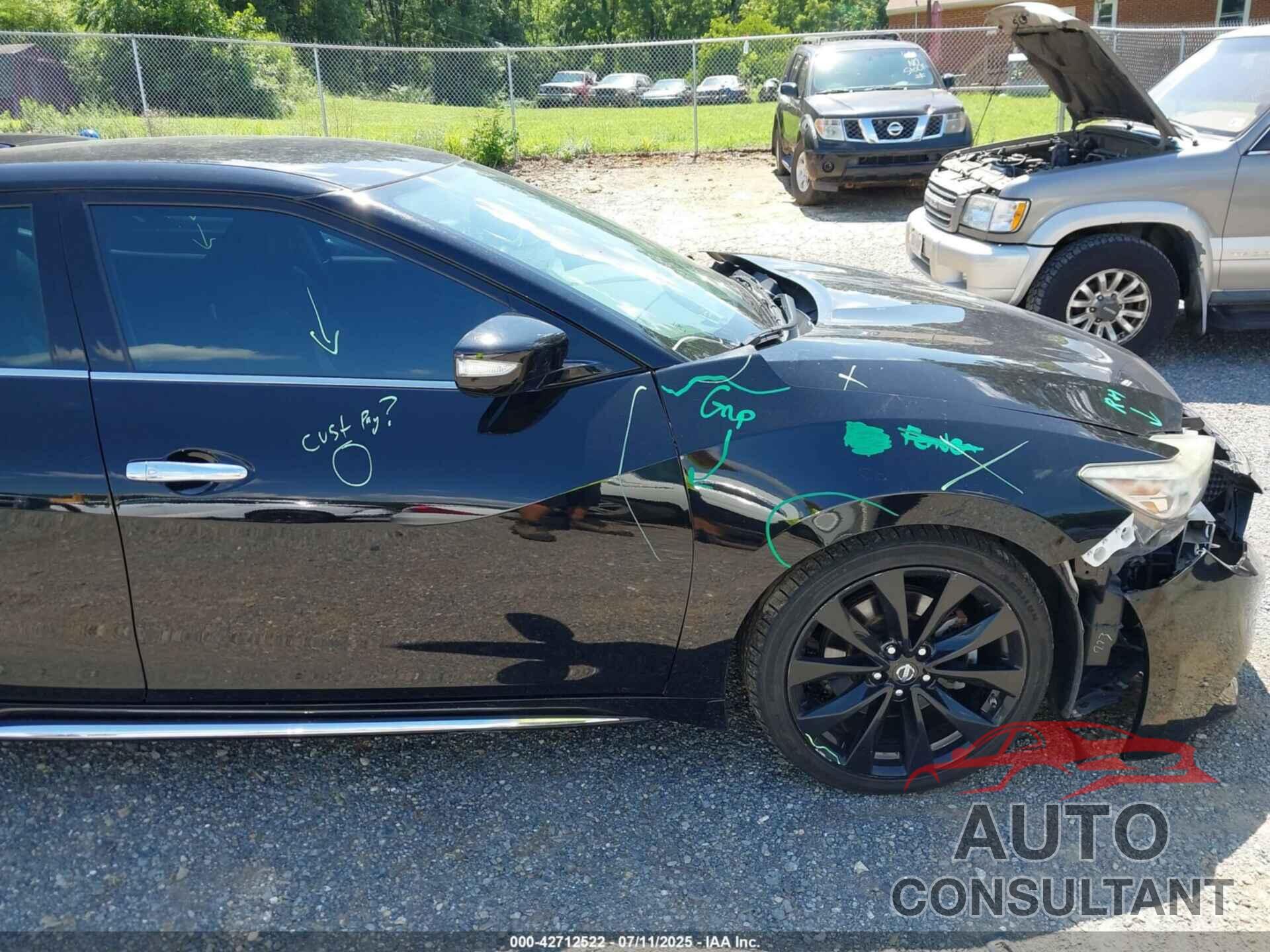NISSAN MAXIMA 2017 - 1N4AA6AP3HC450693