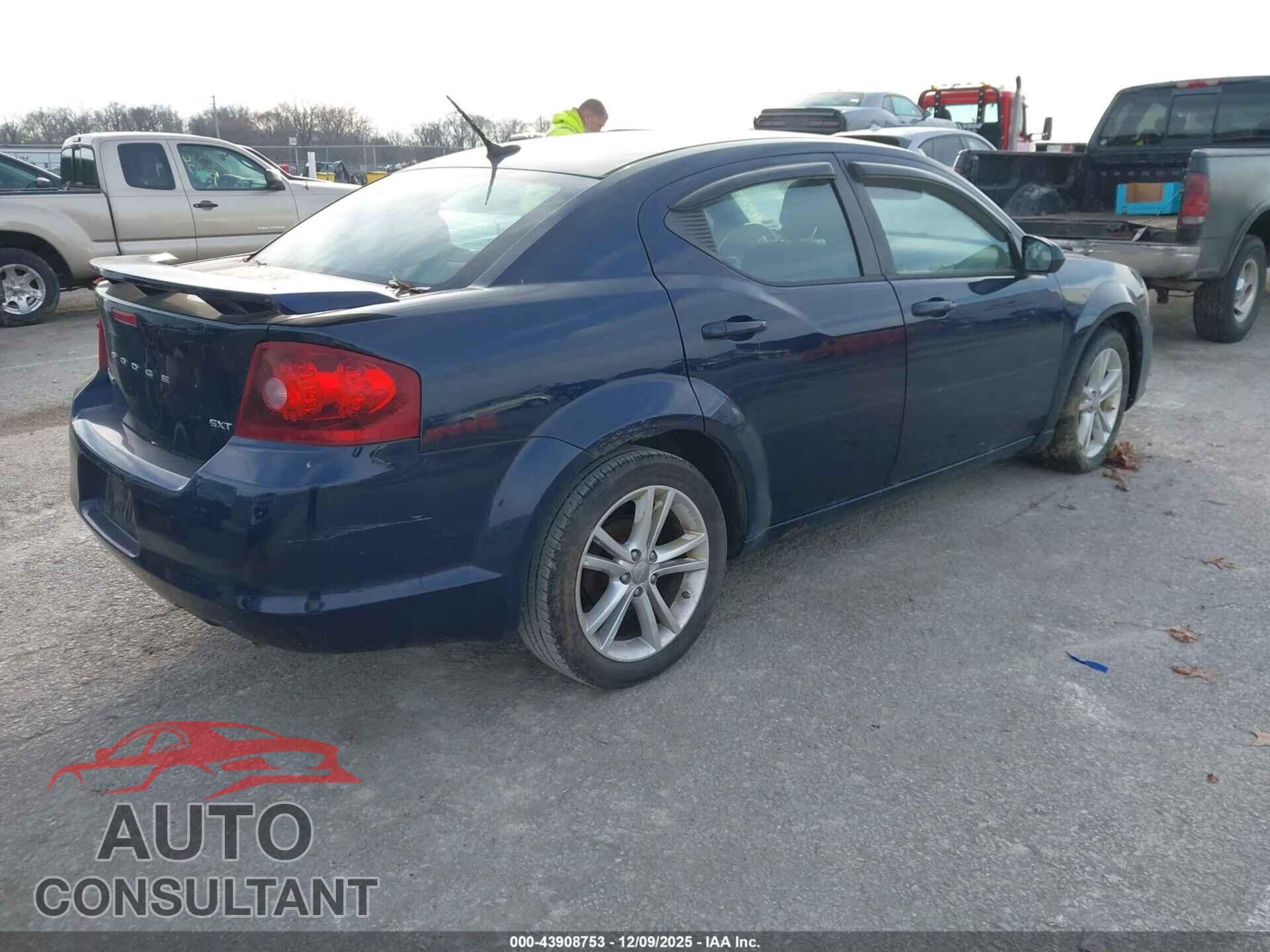 DODGE AVENGER 2013 - 1C3CDZCB6DN693317
