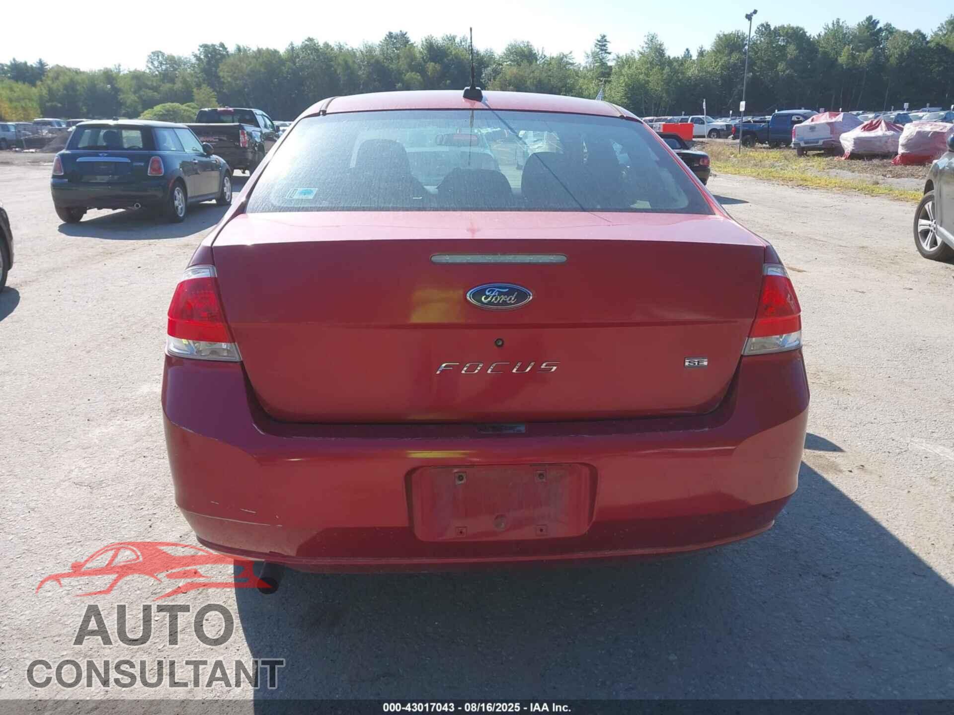 FORD FOCUS 2009 - 1FAHP35N59W237426