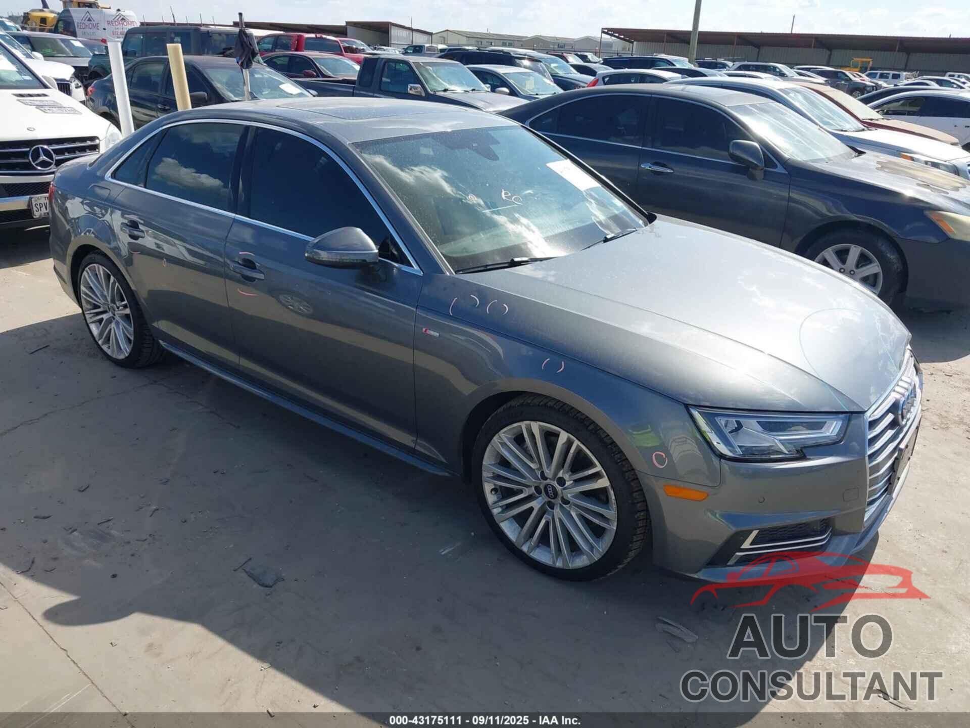 AUDI A4 2017 - WAULNAF44HN019242