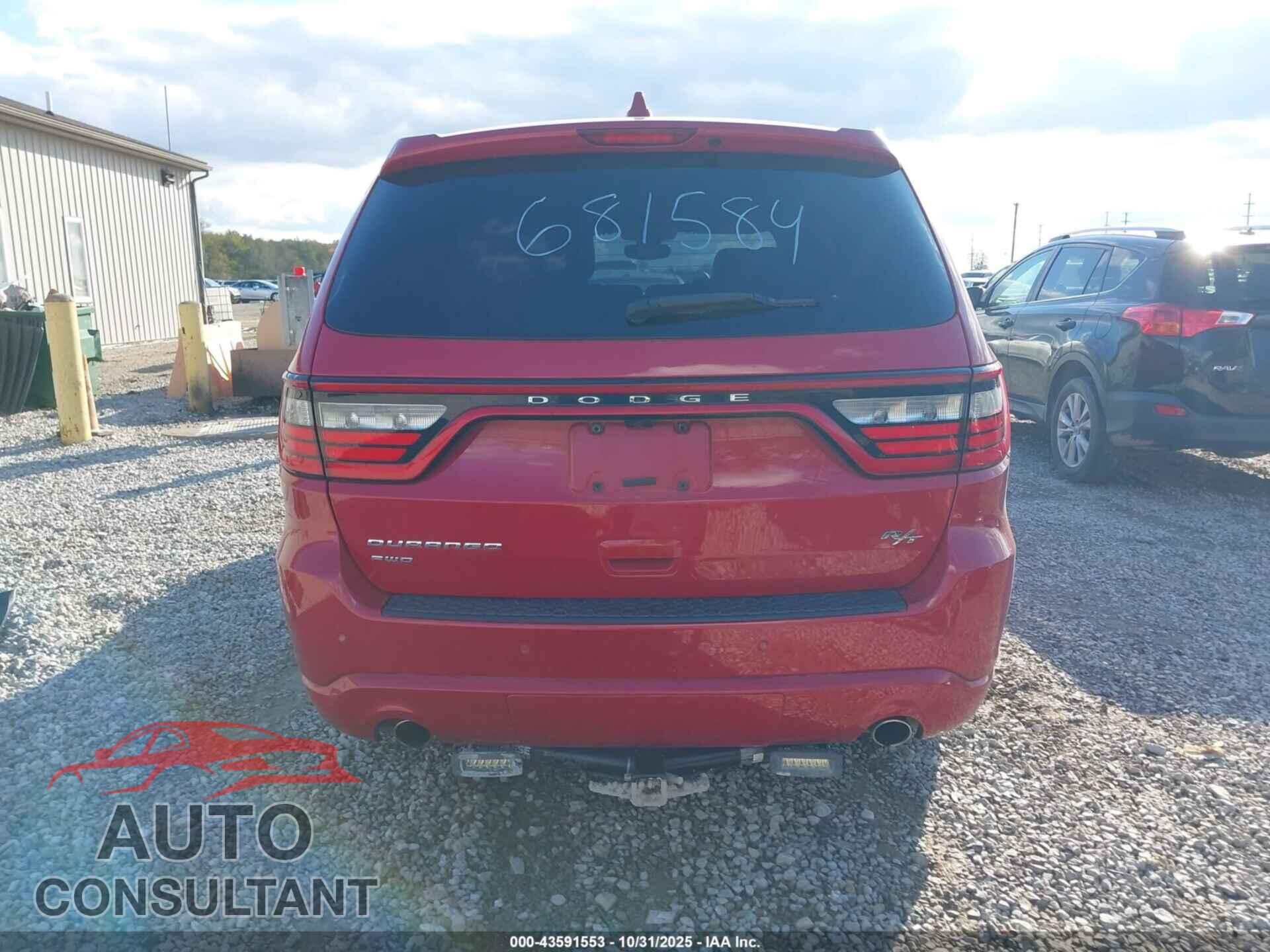 DODGE DURANGO 2017 - 1C4SDJCT9HC681584