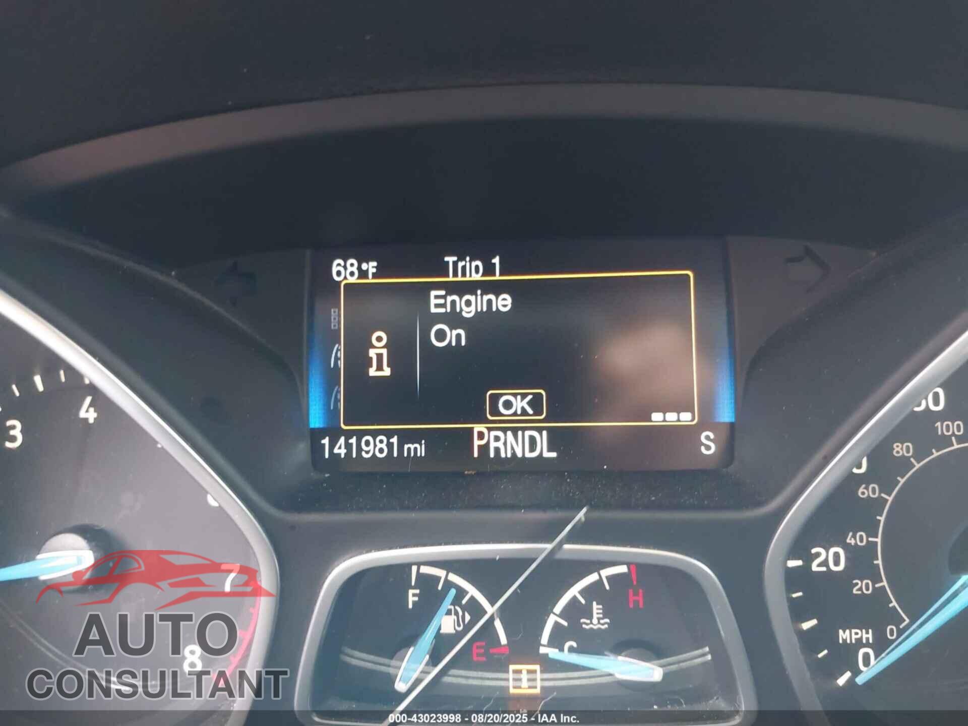FORD FOCUS 2016 - 1FADP3F25GL364808
