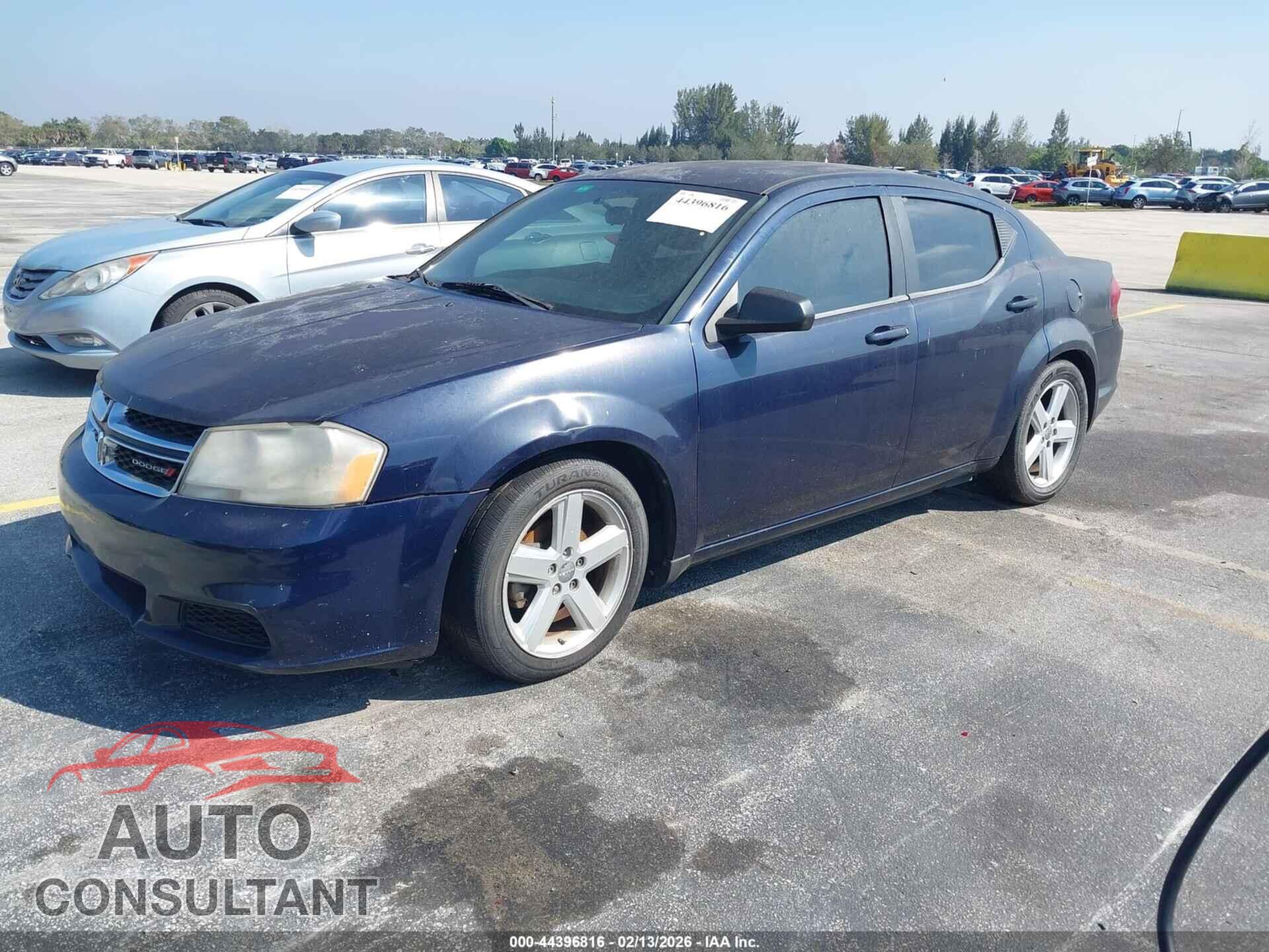 DODGE AVENGER 2013 - 1C3CDZAB5DN626338