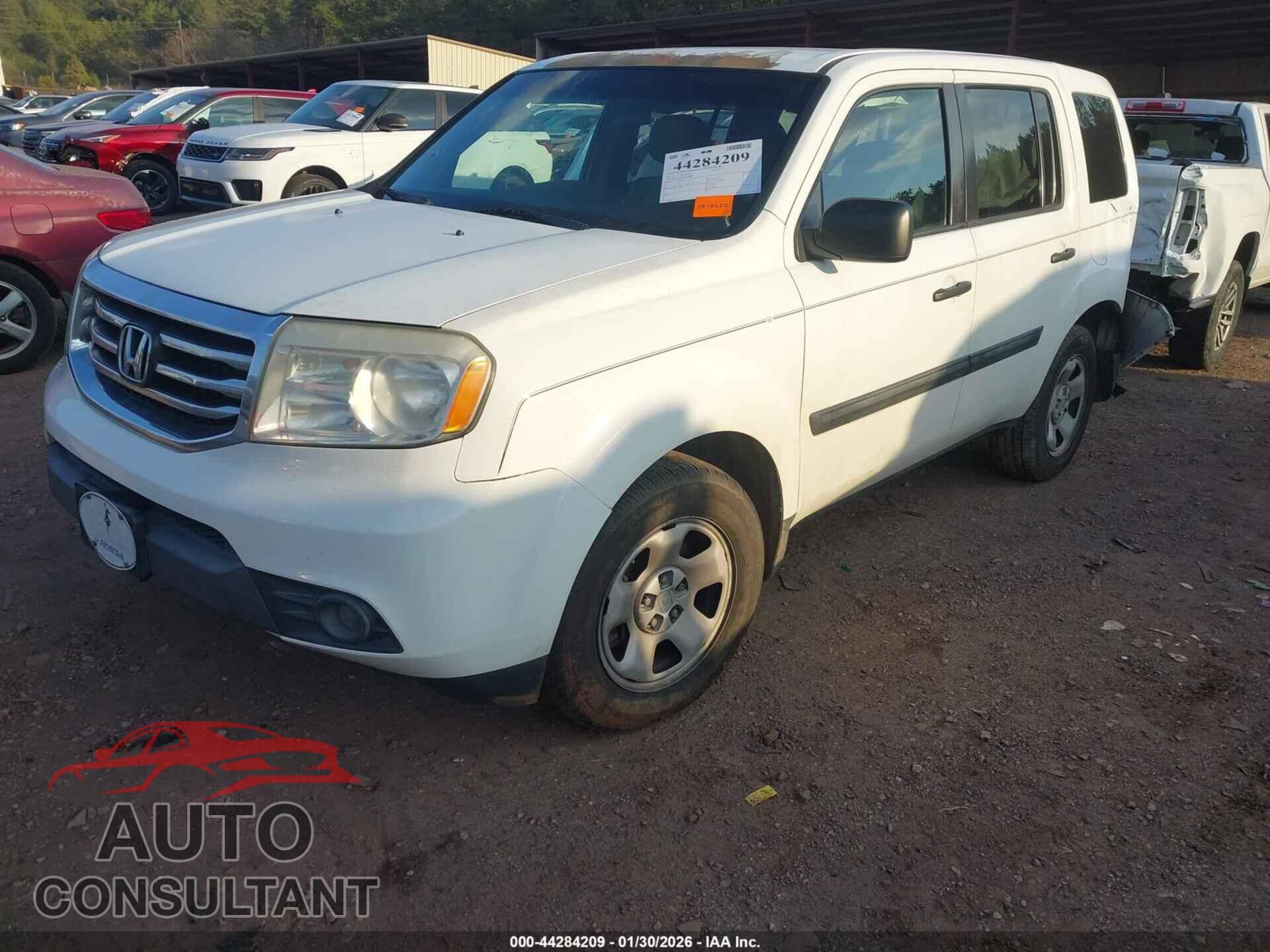 HONDA PILOT 2013 - 5FNYF3H20DB024671