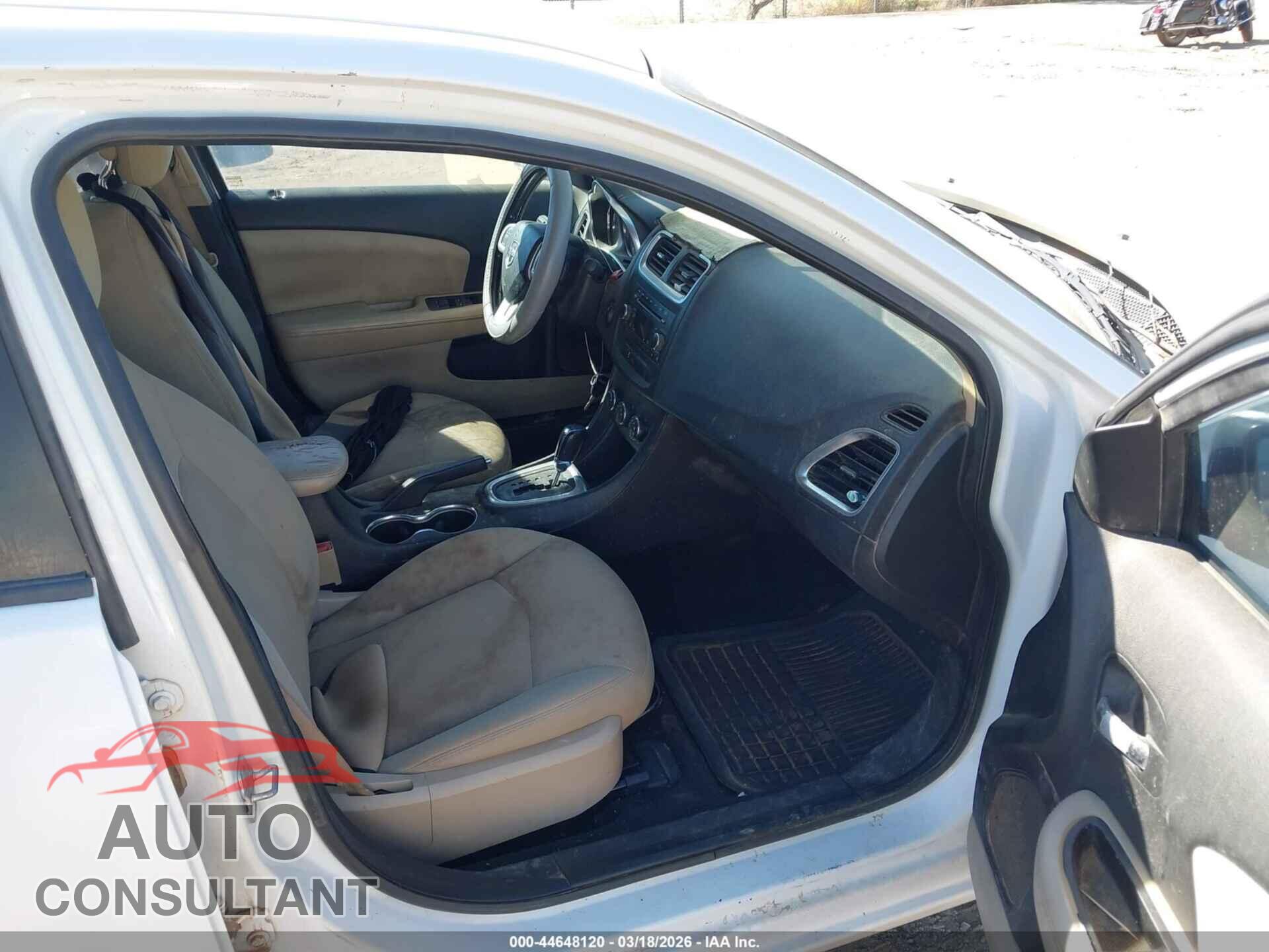 DODGE AVENGER 2012 - 1C3CDZCB8CN215317