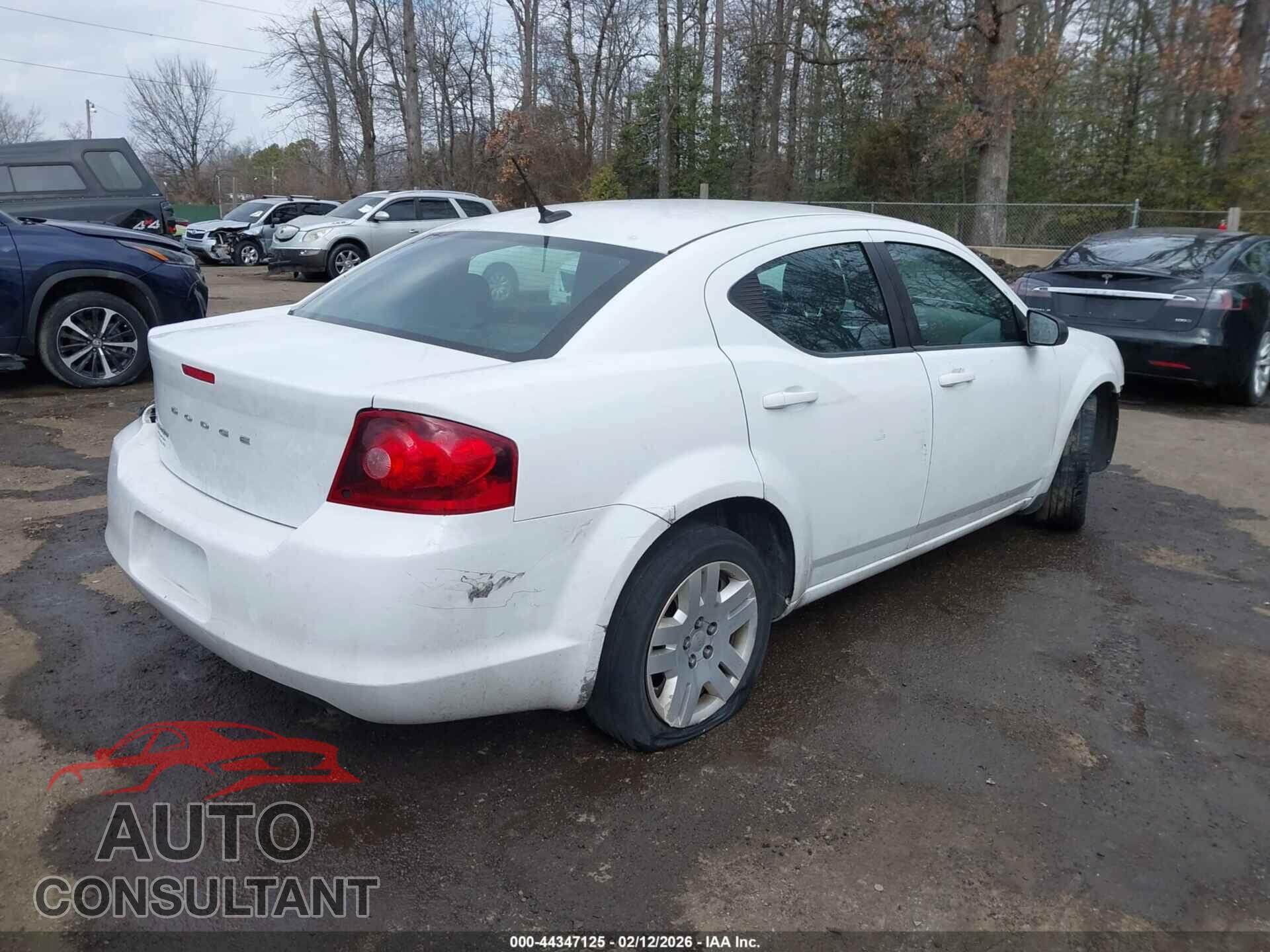 DODGE AVENGER 2013 - 1C3CDZAB5DN690783