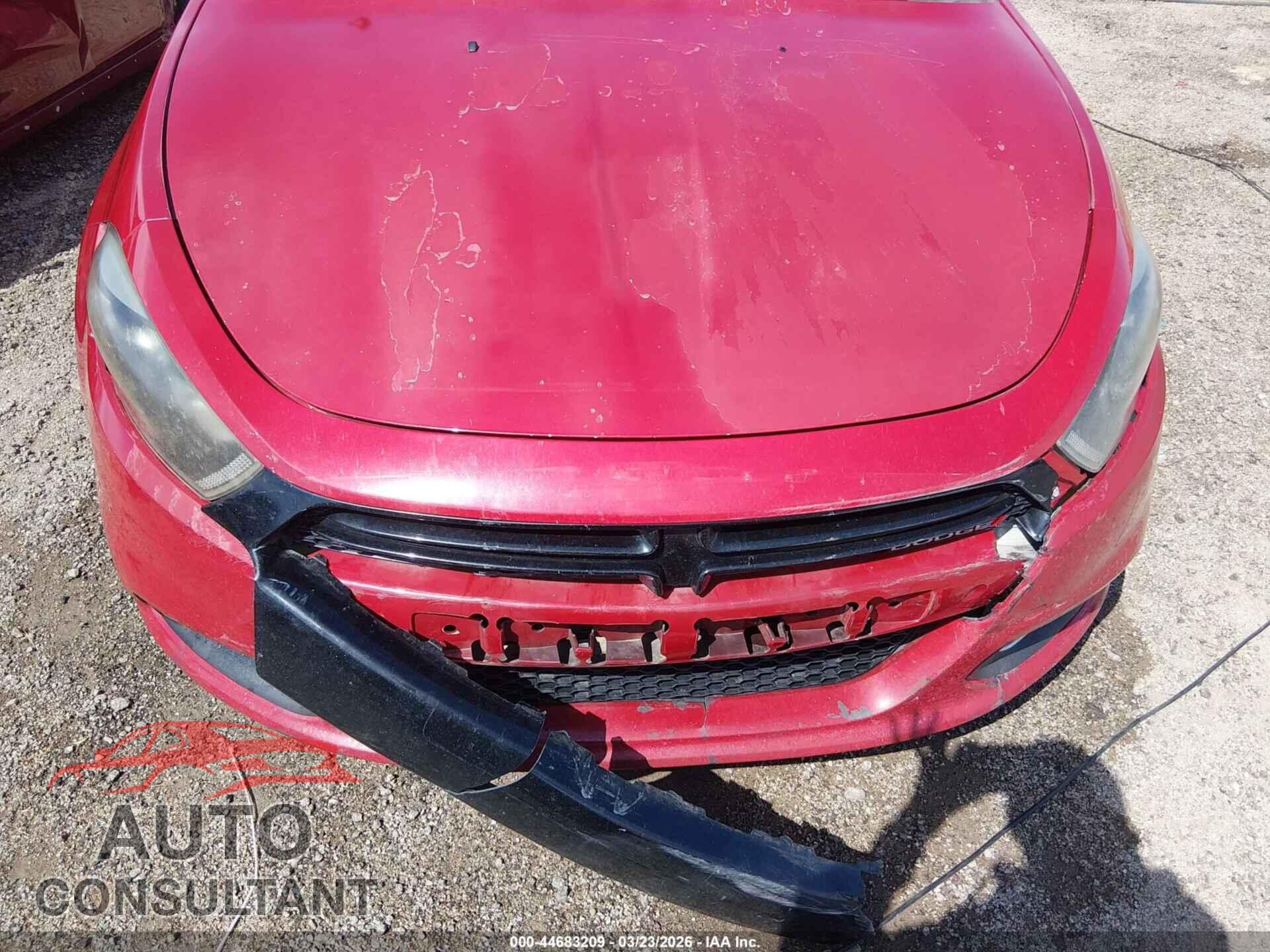 DODGE DART 2013 - 1C3CDFBA2DD326248