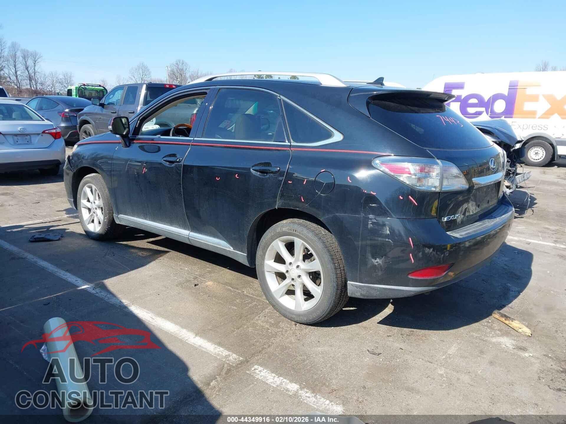LEXUS RX 350 2010 - 2T2ZK1BA3AC022980