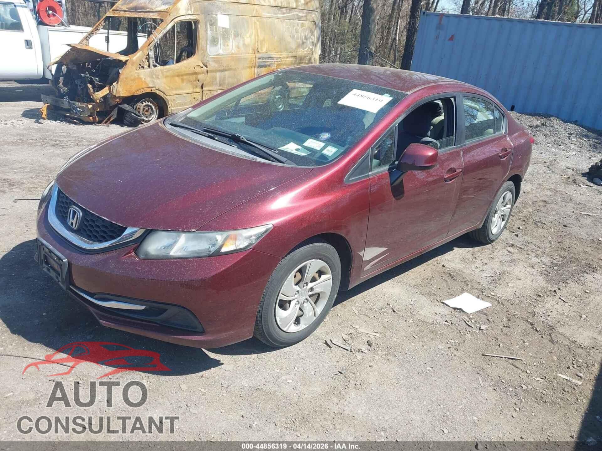 HONDA CIVIC 2013 - 19XFB2F57DE203497
