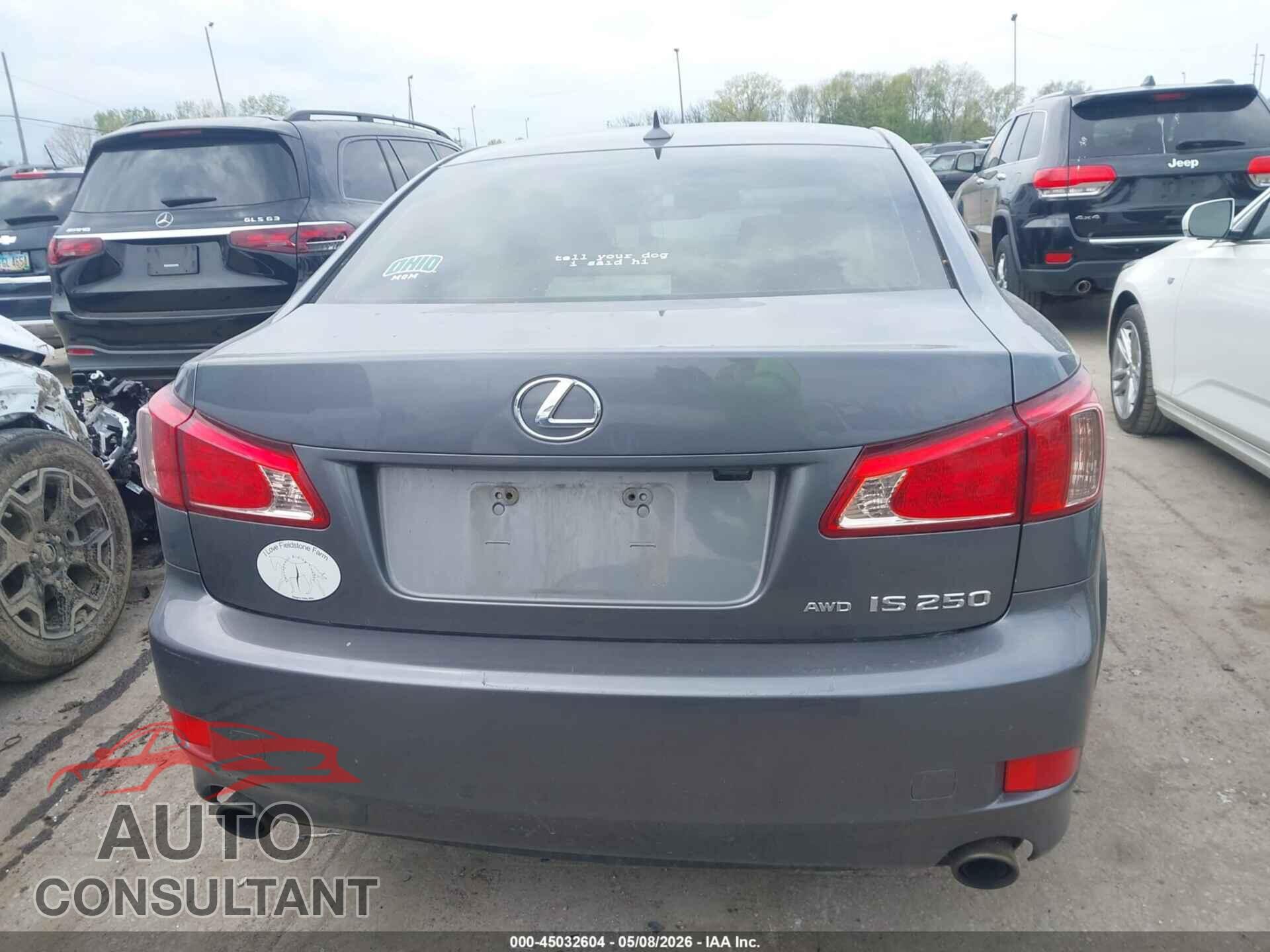 LEXUS IS 250 2012 - JTHCF5C2XC5054515