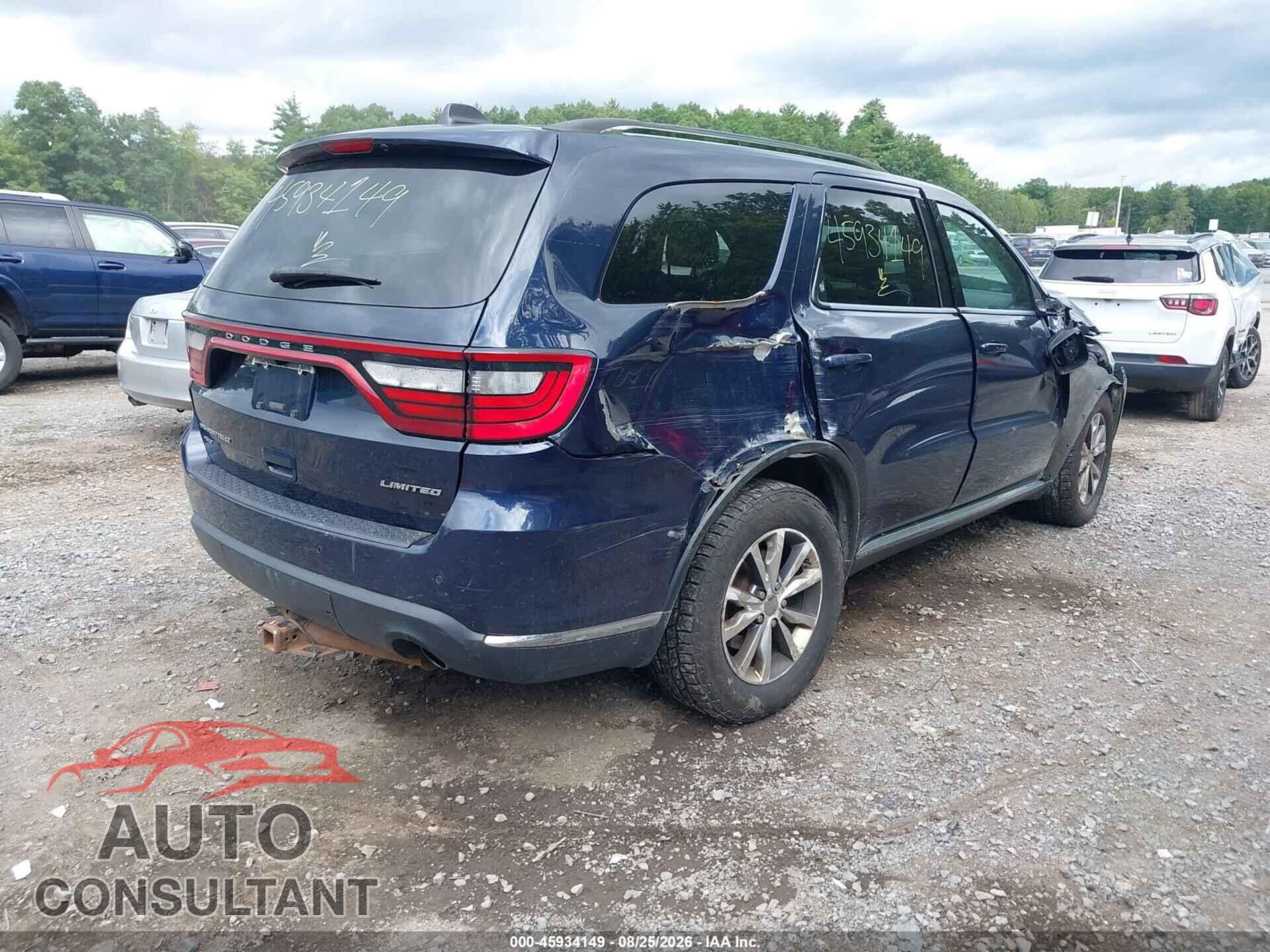 DODGE DURANGO 2016 - 1C4RDJDG2GC362655