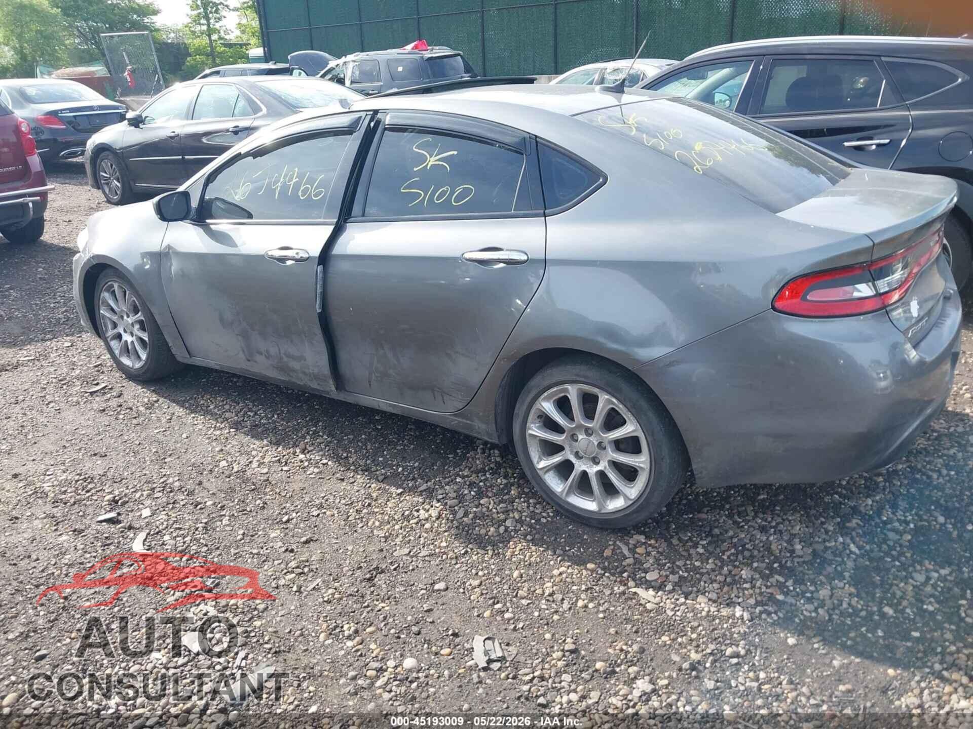 DODGE DART 2013 - 1C3CDFCH8DD293445