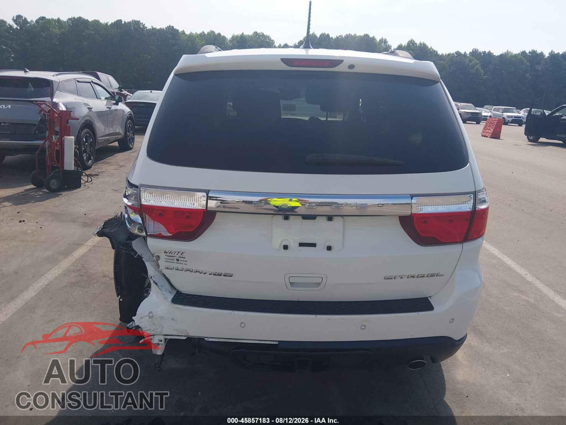 DODGE DURANGO 2012 - 1C4SDHET8CC240205