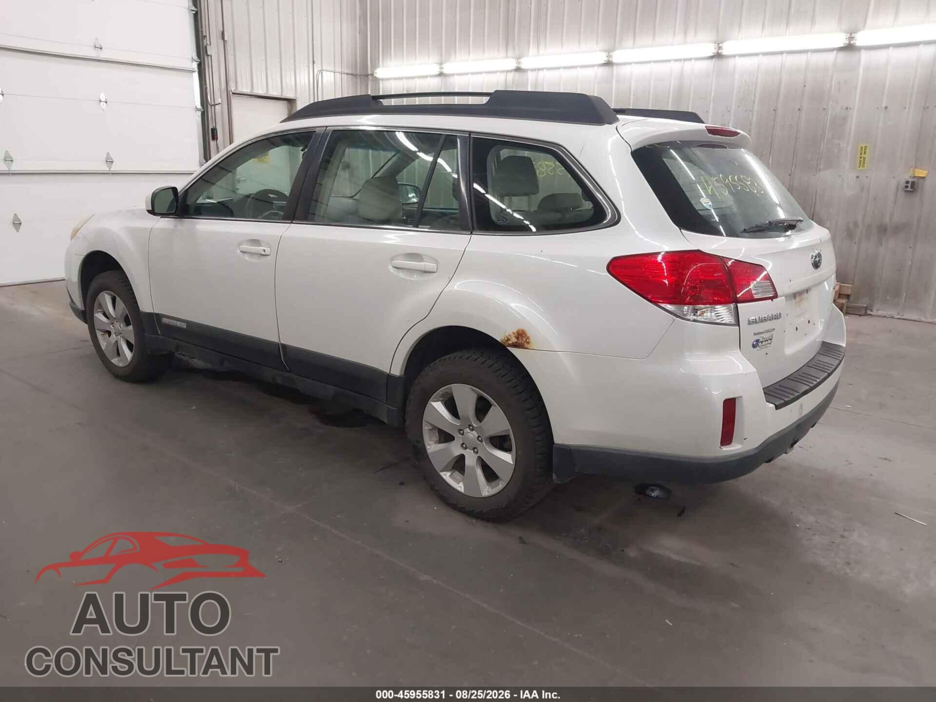 SUBARU OUTBACK 2012 - 4S4BRBAC6C3206358