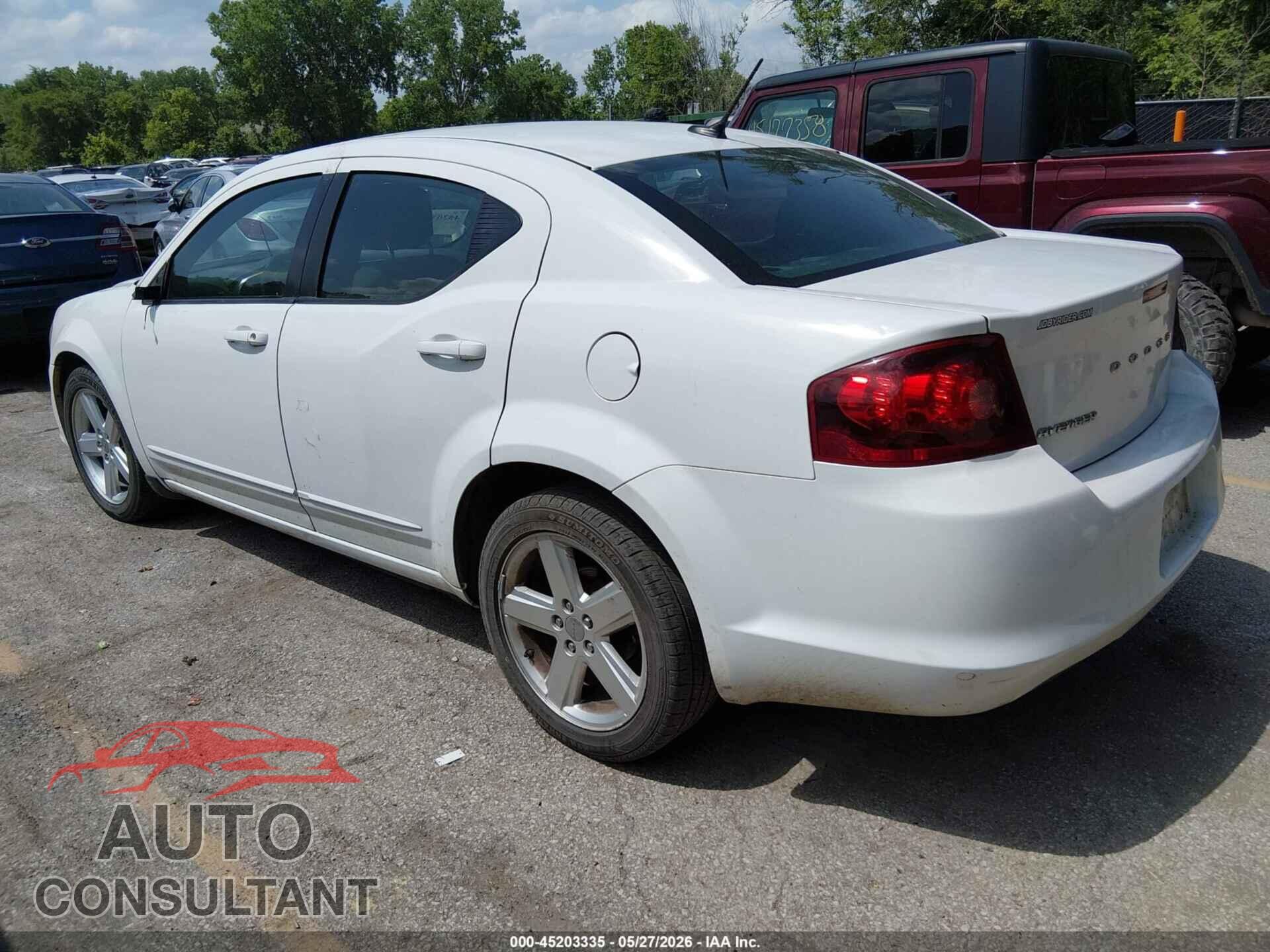 DODGE AVENGER 2013 - 1C3CDZAB3DN663968