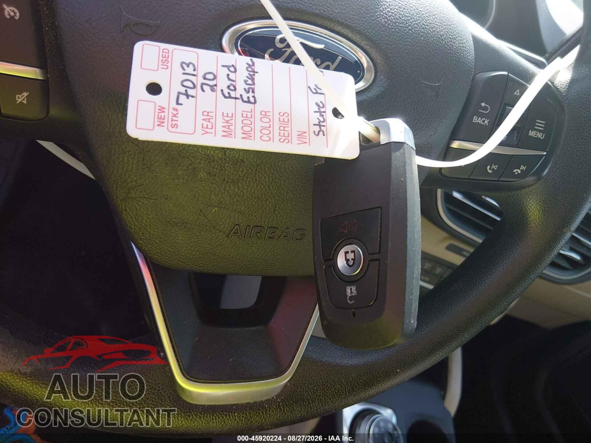 FORD ESCAPE 2020 - 1FMCU0G63LUA81578