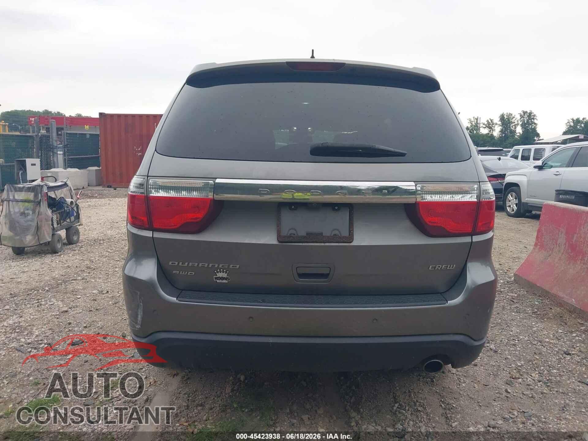 DODGE DURANGO 2012 - 1C4RDJDG3CC107748