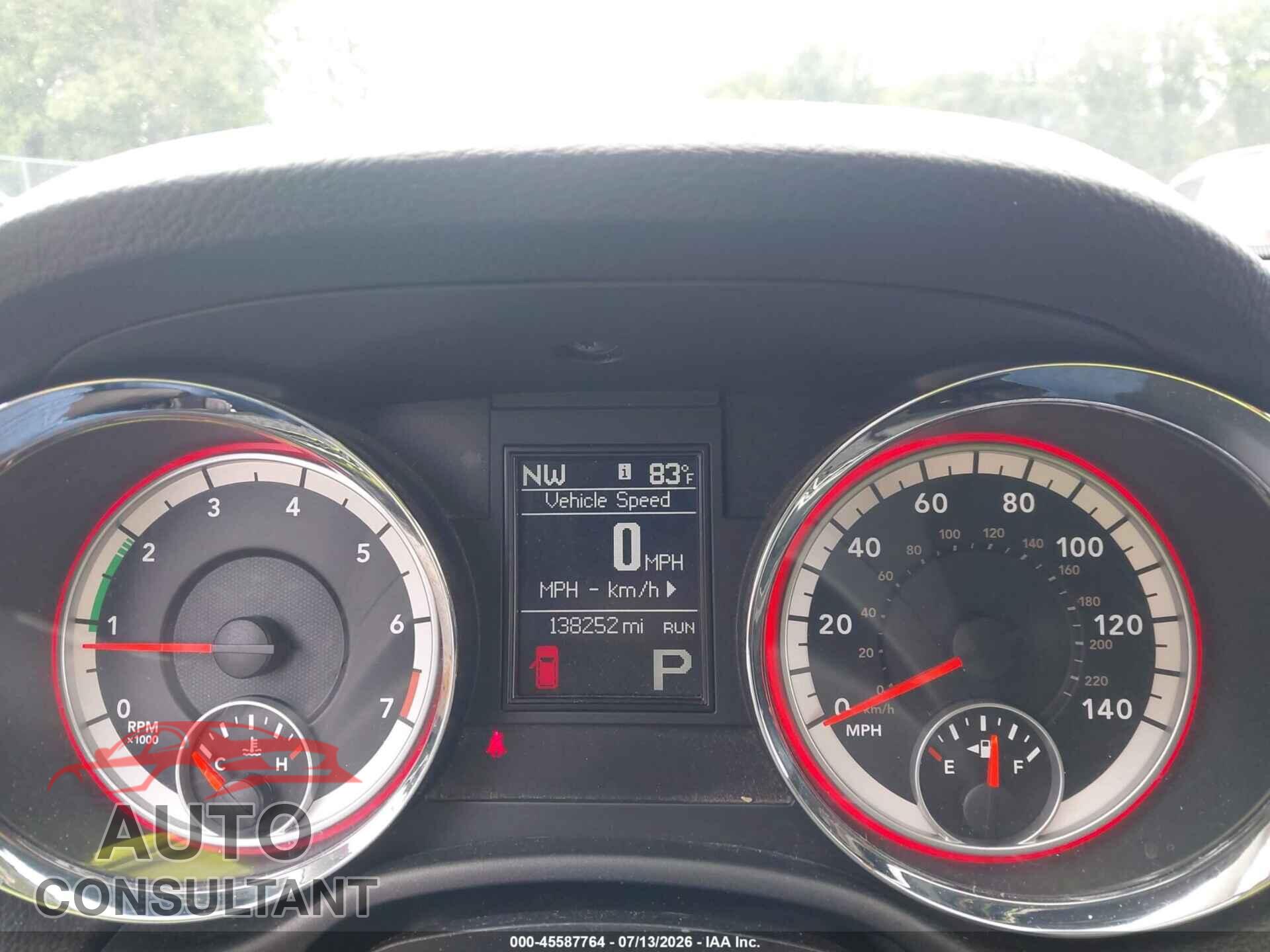 DODGE DURANGO 2013 - 1C4RDJAG4DC681507