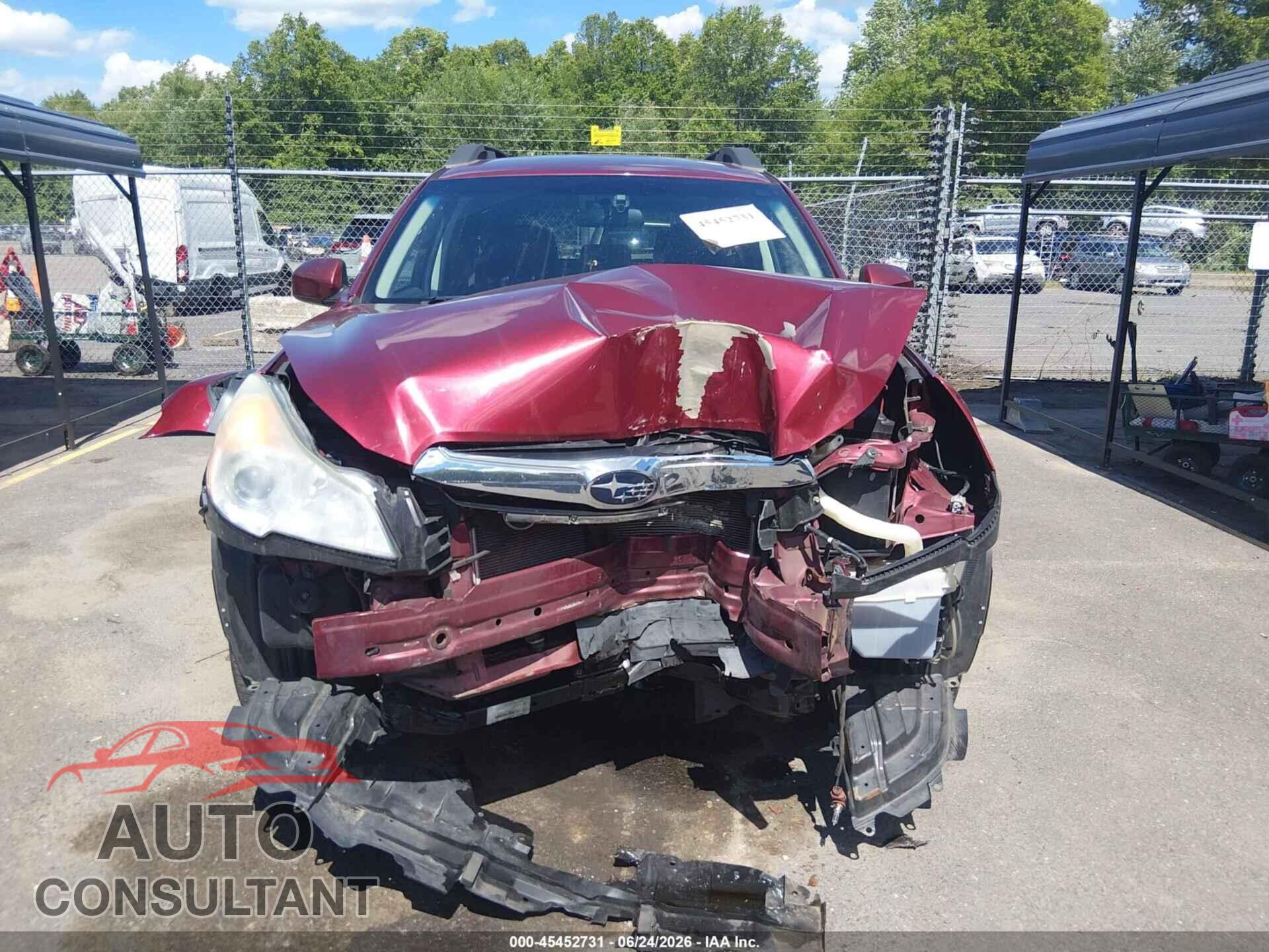 SUBARU OUTBACK 2012 - 4S4BRBCC7C3255047
