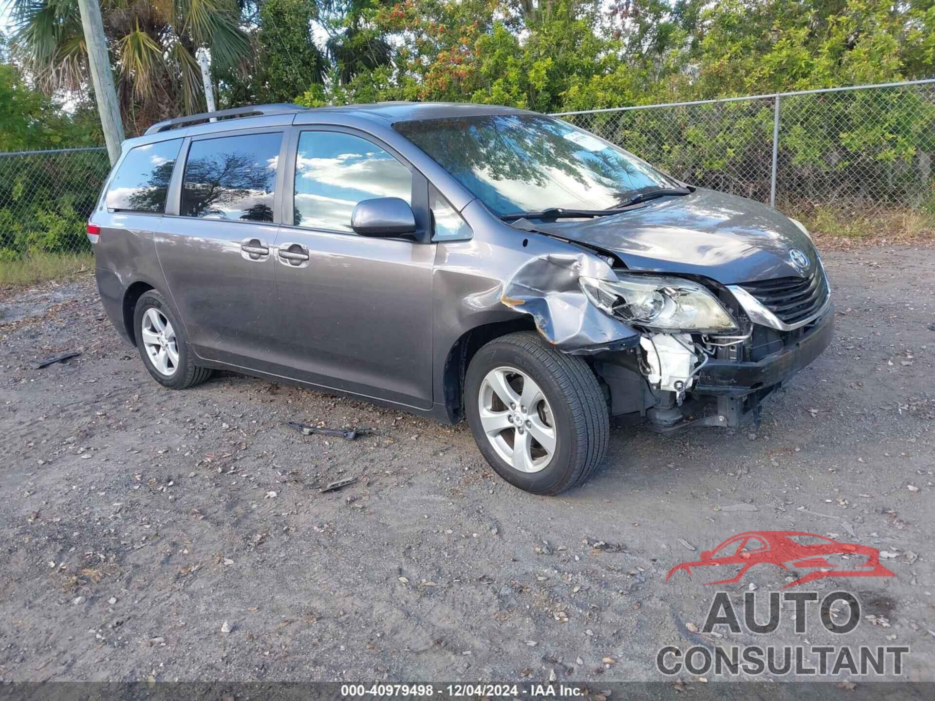 TOYOTA SIENNA 2012 - 5TDKK3DC4CS267040