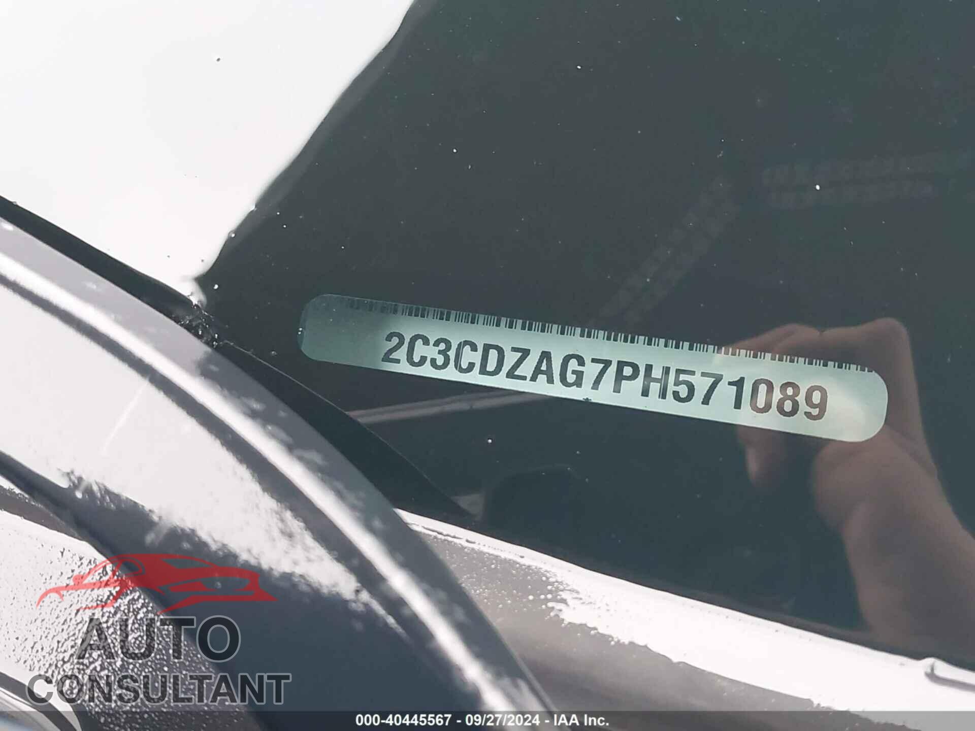 DODGE CHALLENGER 2023 - 2C3CDZAG7PH571089