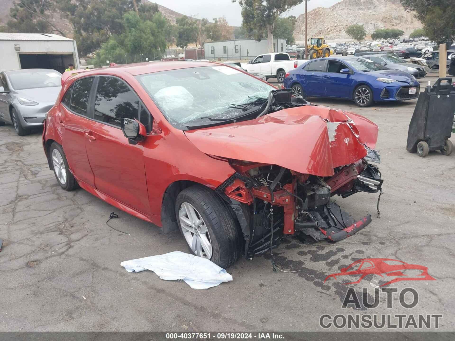 TOYOTA COROLLA 2019 - JTNK4RBE1K3021236