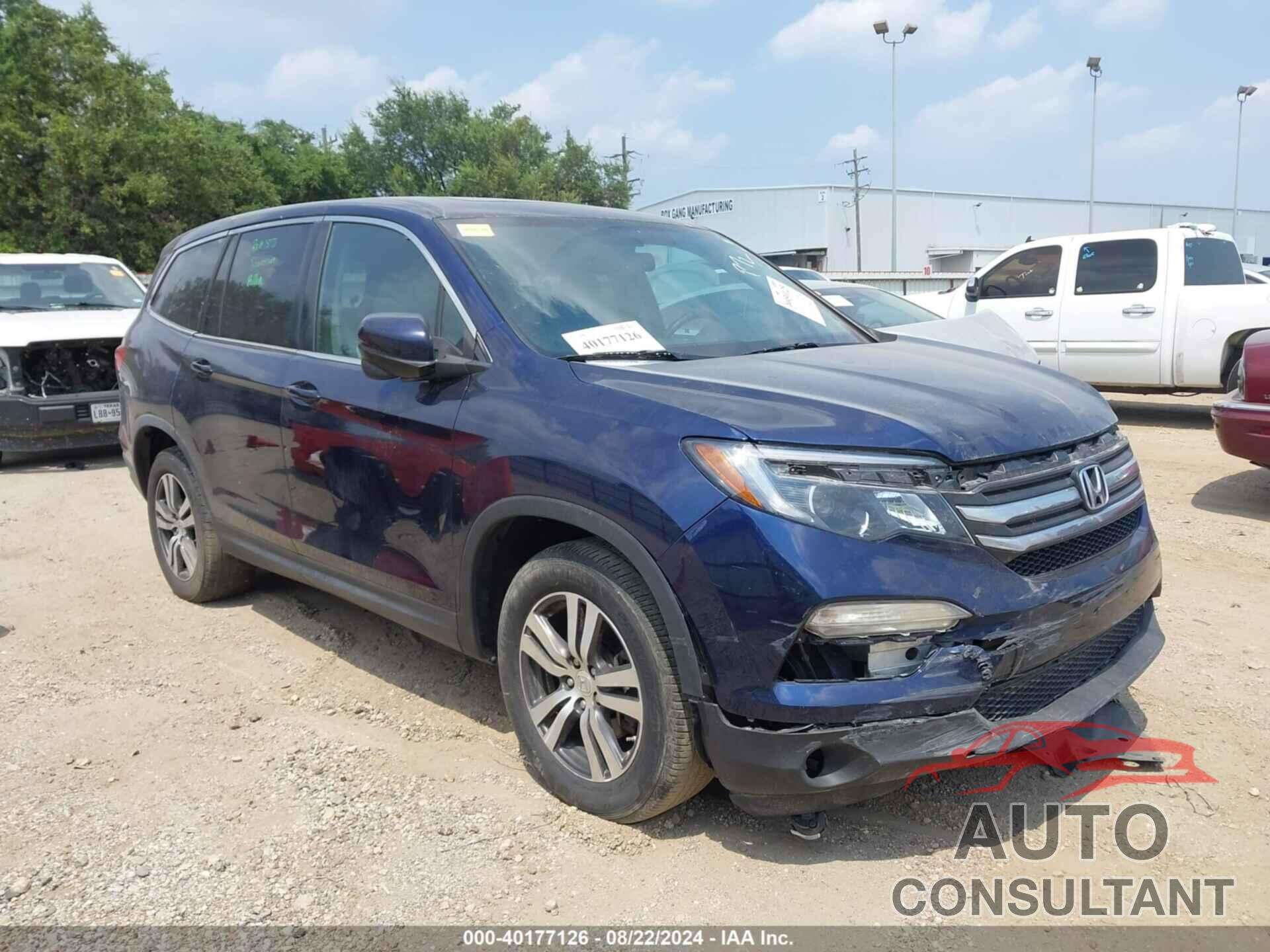 HONDA PILOT 2017 - 5FNYF5H51HB003369