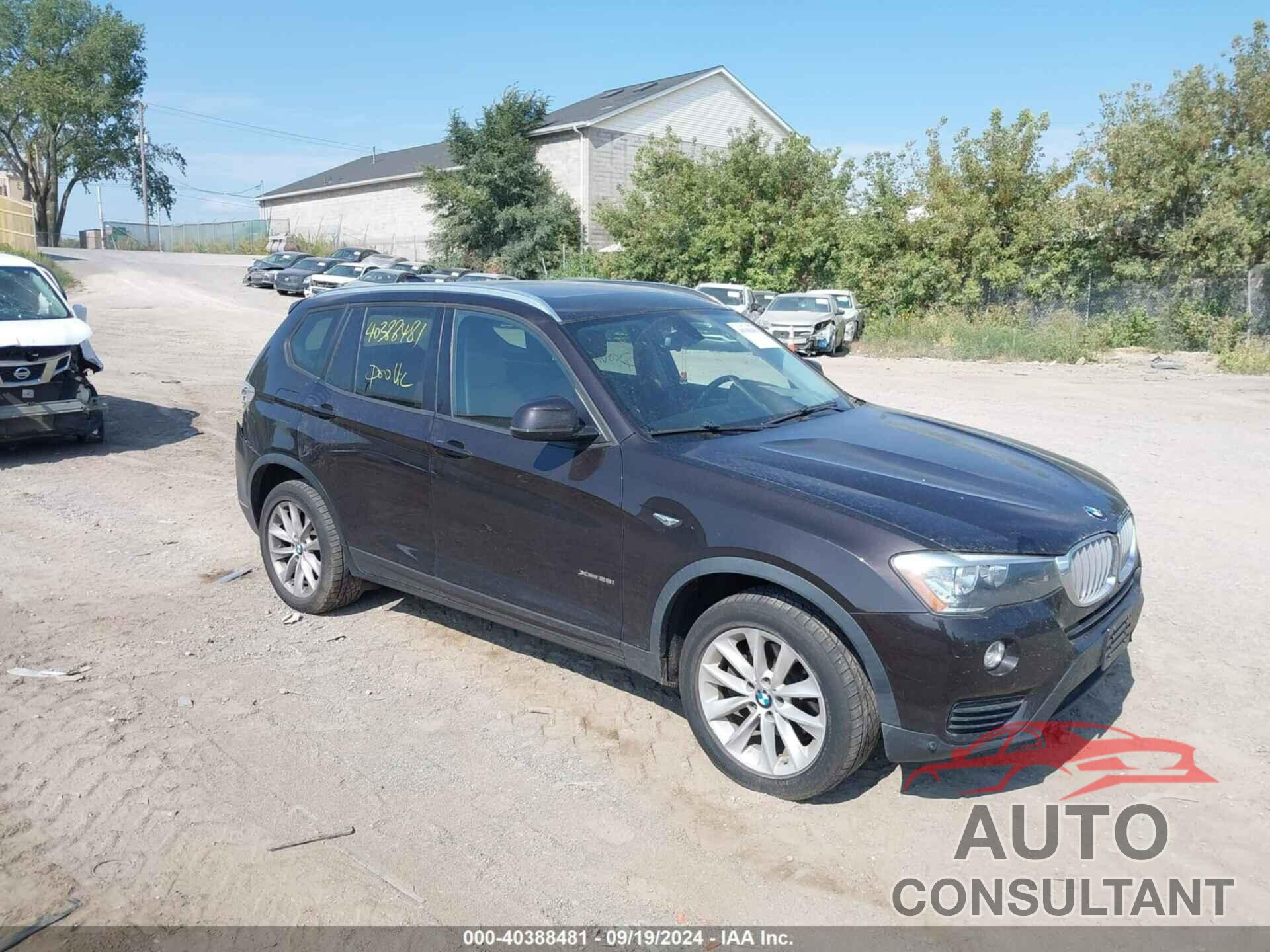 BMW X3 2015 - 5UXWX9C51F0D57330