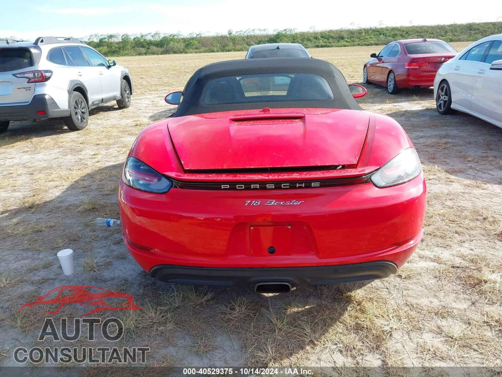 PORSCHE BOXSTER 2017 - WP0CA2A89HS220599