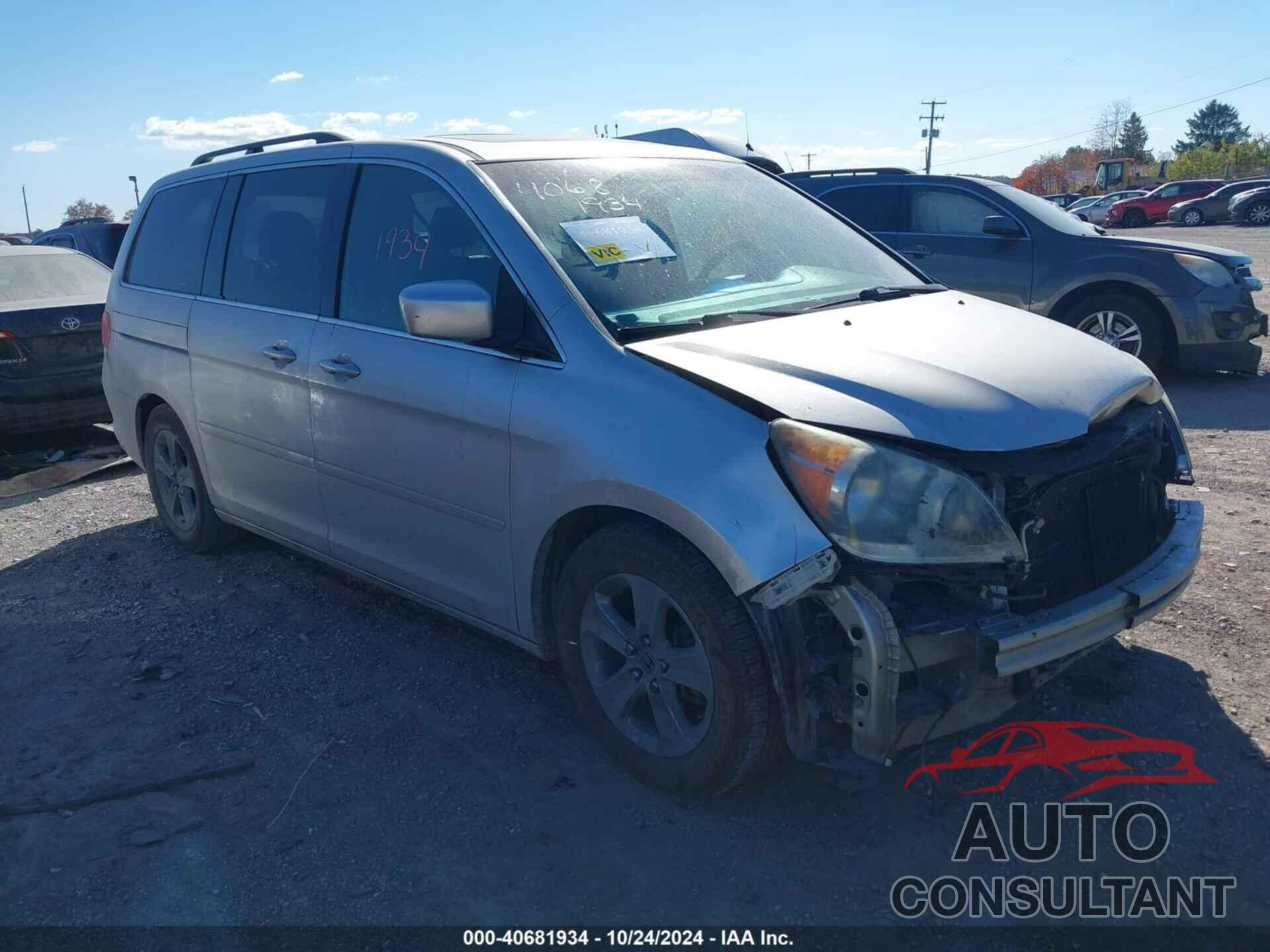 HONDA ODYSSEY 2009 - 5FNRL38949B014212