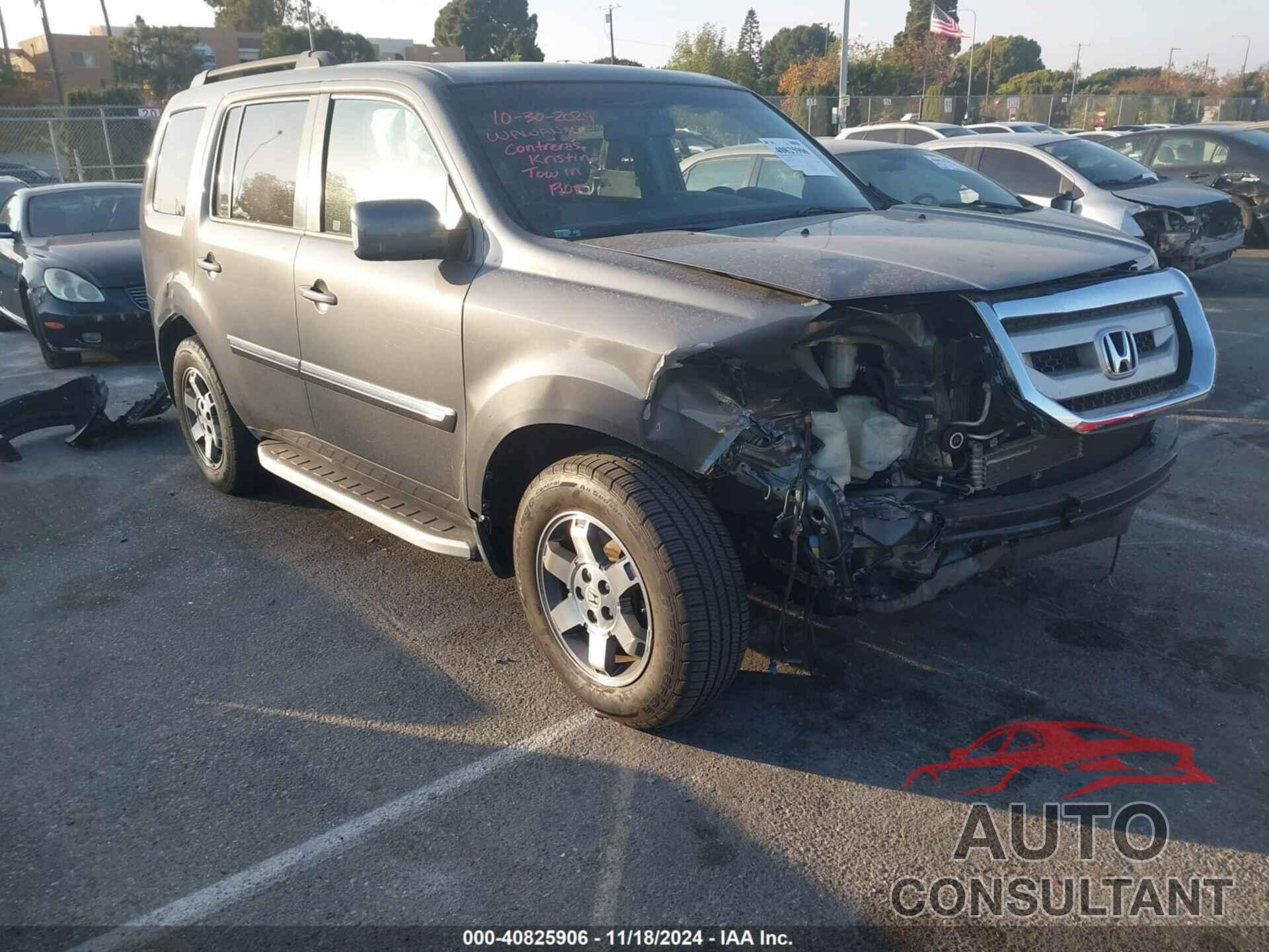 HONDA PILOT 2011 - 5FNYF3H96BB005939