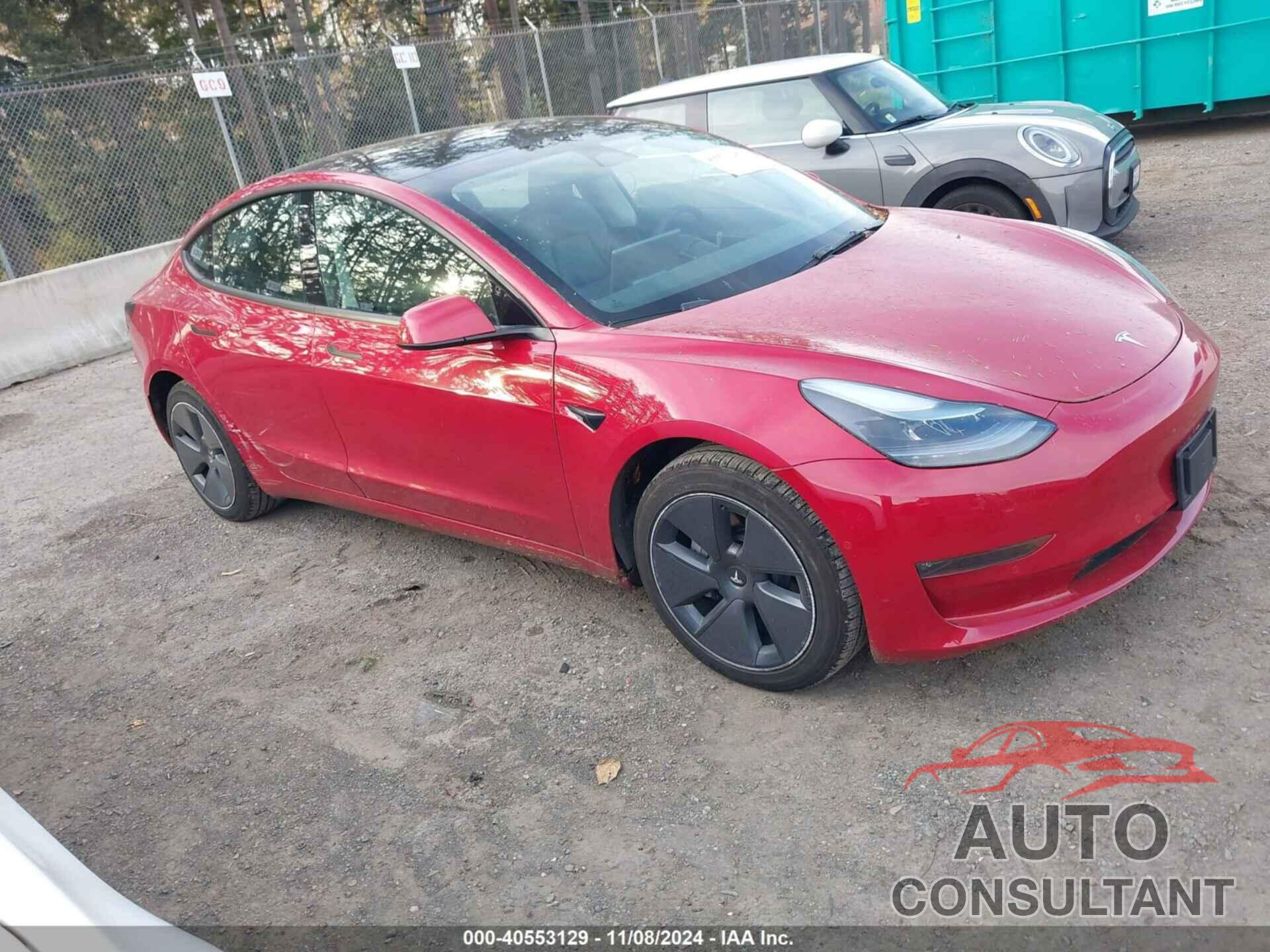 TESLA MODEL 3 2022 - 5YJ3E1EB6NF252133