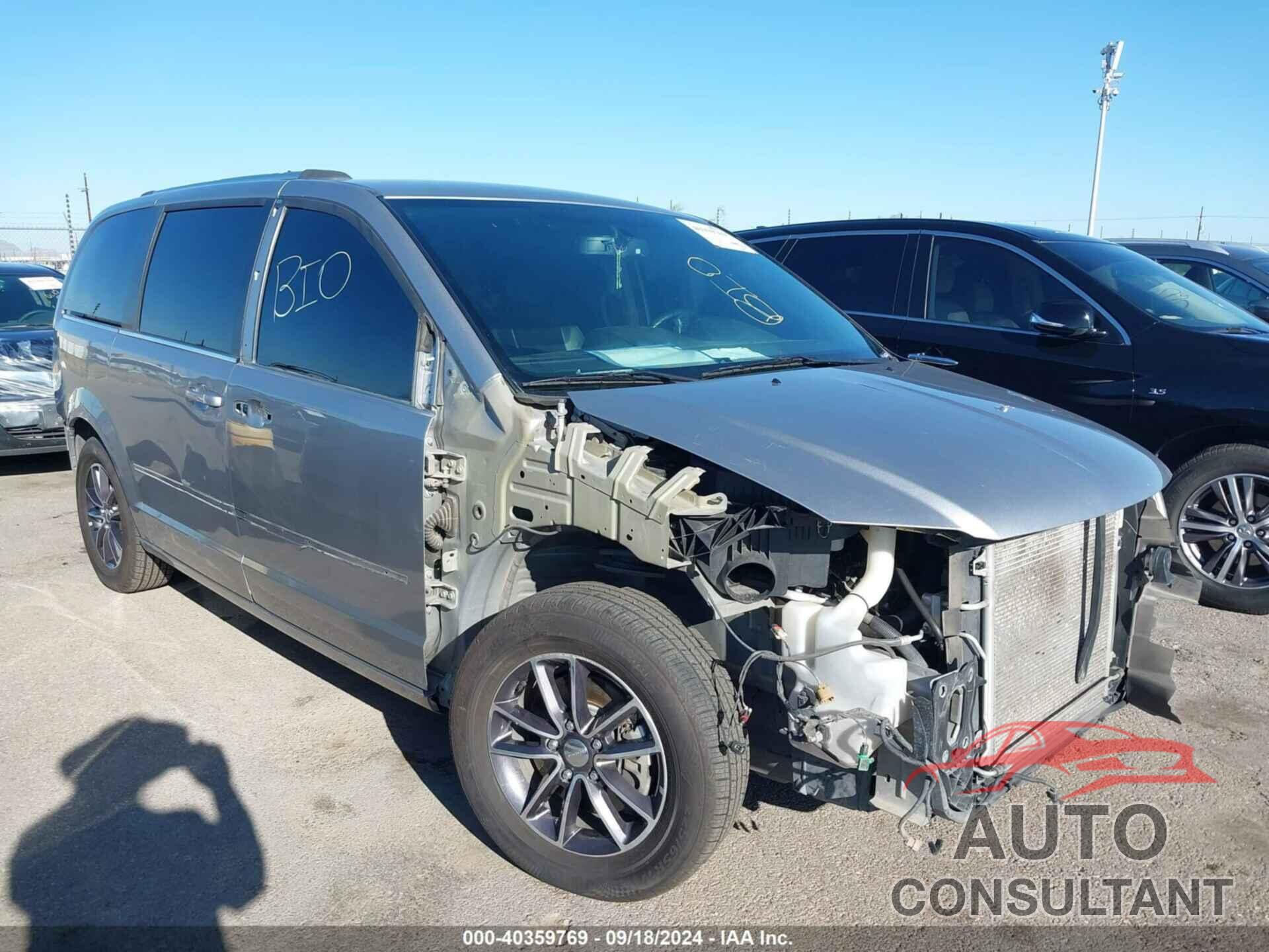 DODGE GRAND CARAVAN 2017 - 2C4RDGCG3HR860411