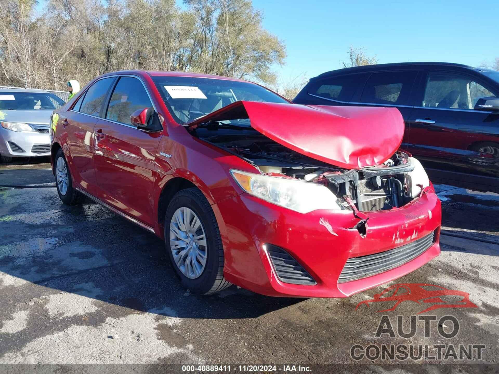 TOYOTA CAMRY HYBRID 2012 - 4T1BD1FK3CU025124