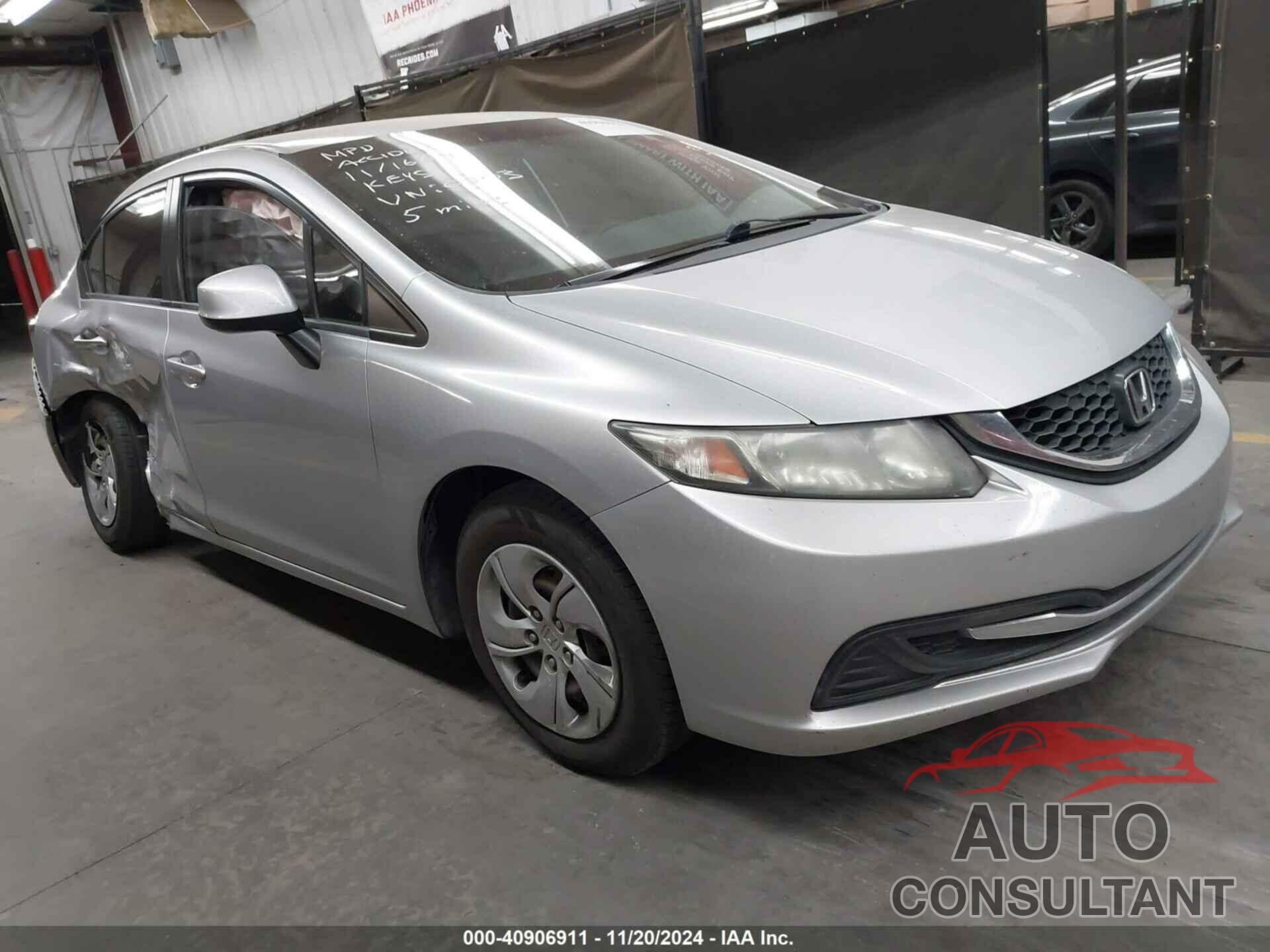 HONDA CIVIC 2013 - 19XFB2E57DE030503