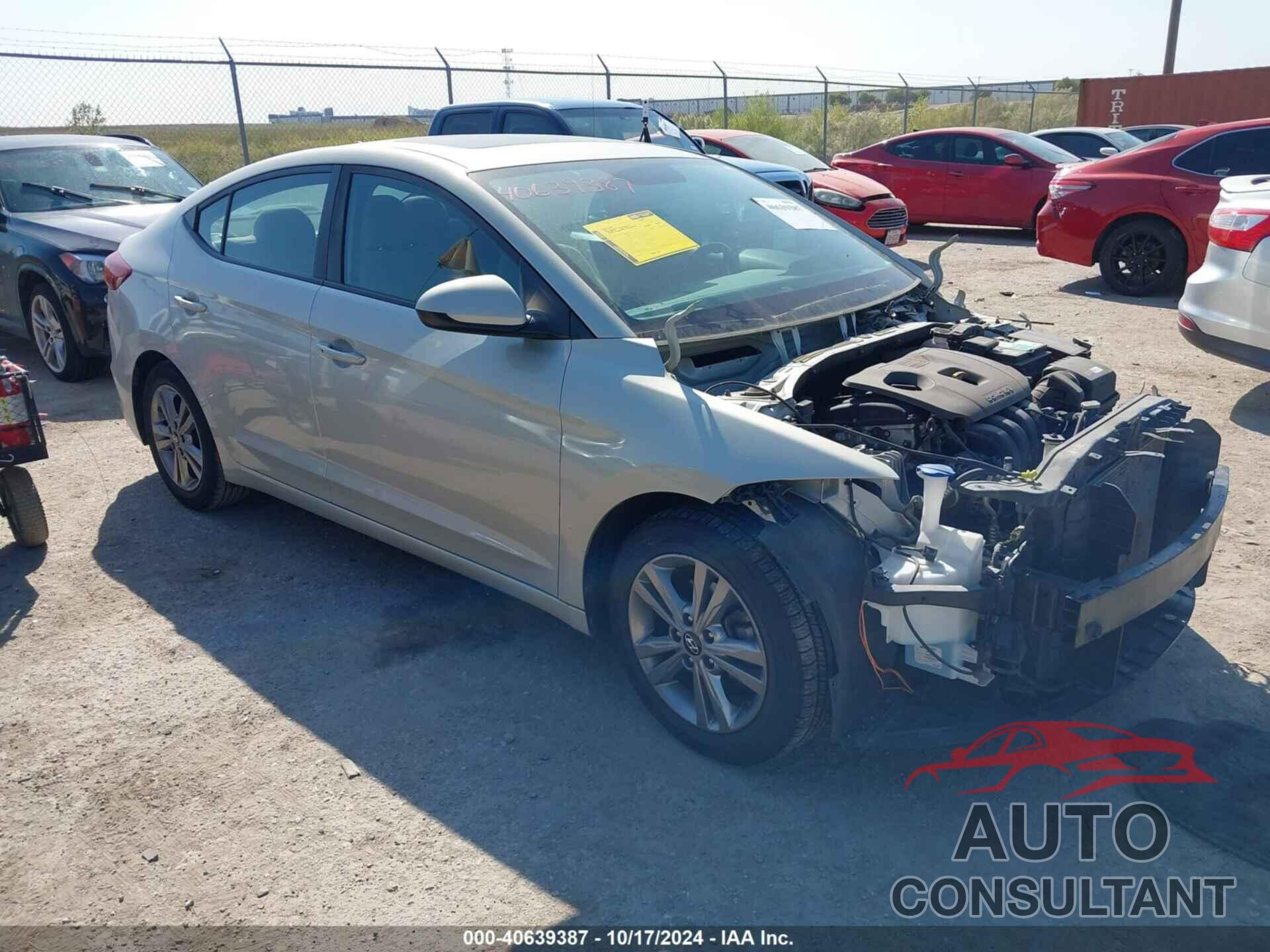 HYUNDAI ELANTRA 2018 - KMHD84LF9JU543824