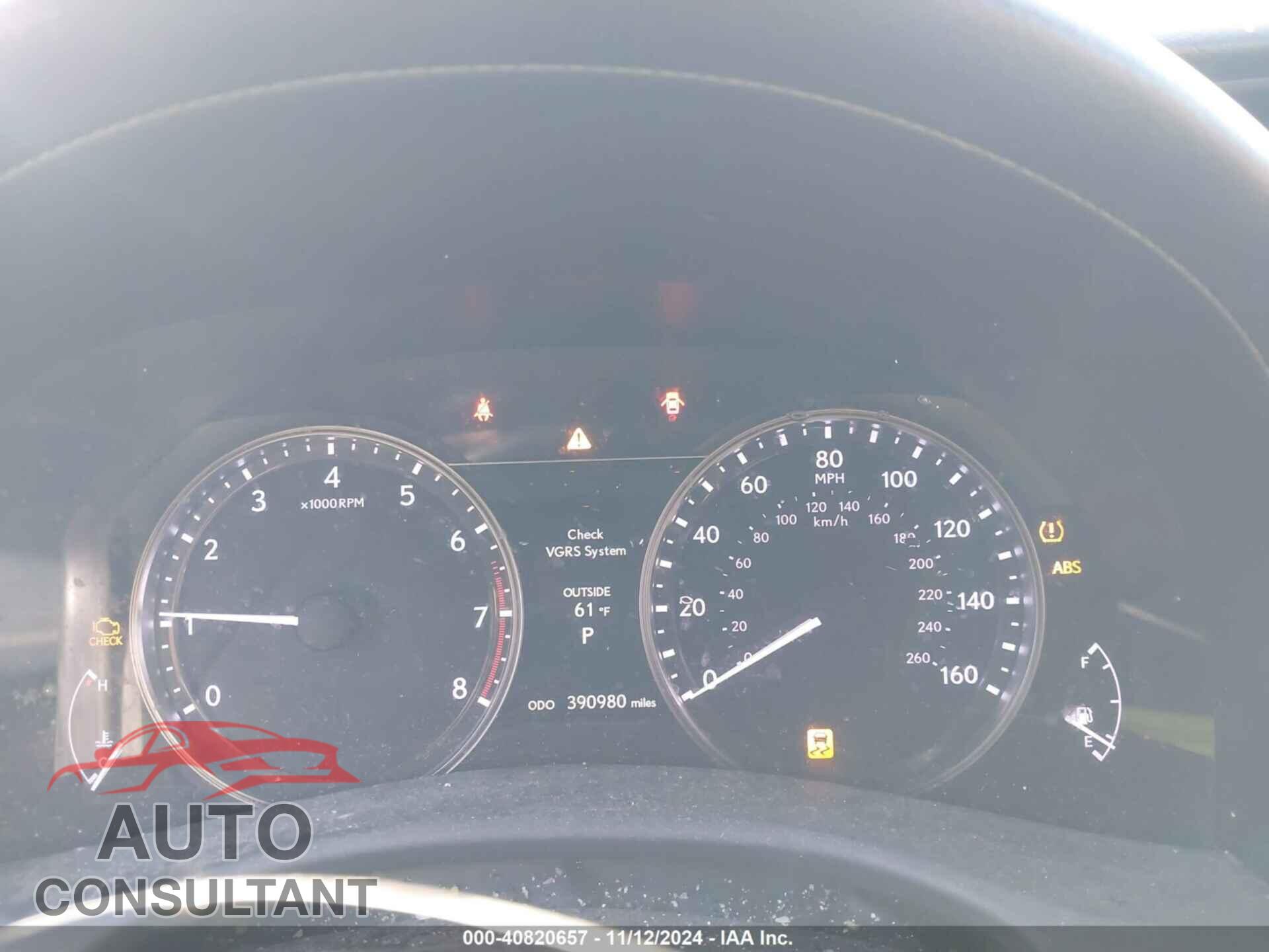 LEXUS GS 2013 - JTHBE1BL3D5017292