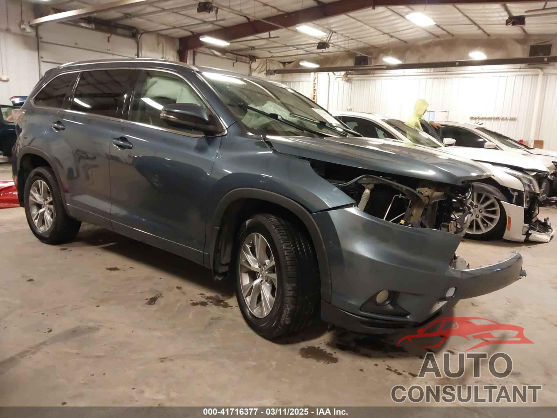 TOYOTA HIGHLANDER 2015 - 5TDJKRFH1FS170129