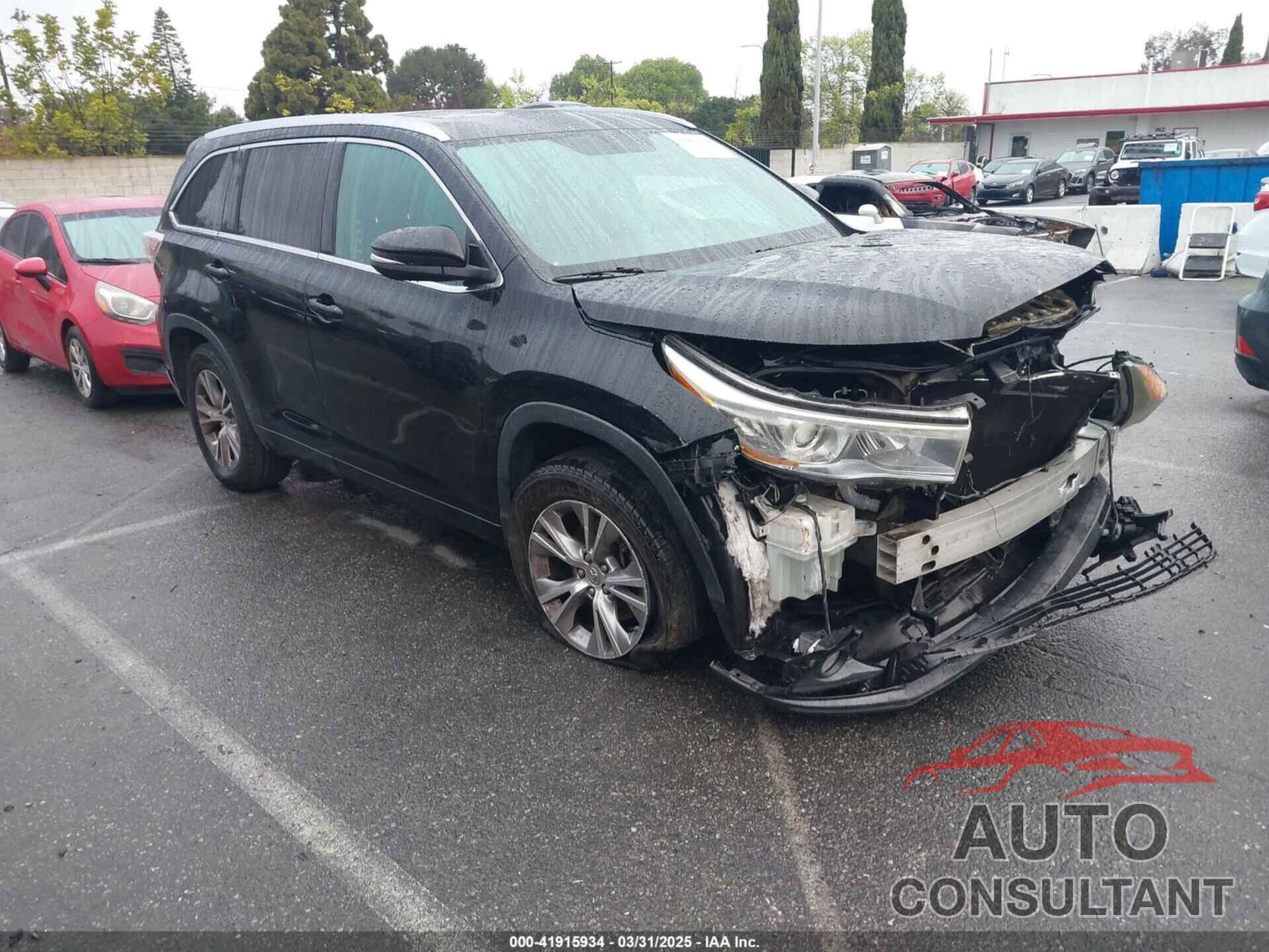 TOYOTA HIGHLANDER 2015 - 5TDKKRFHXFS109236