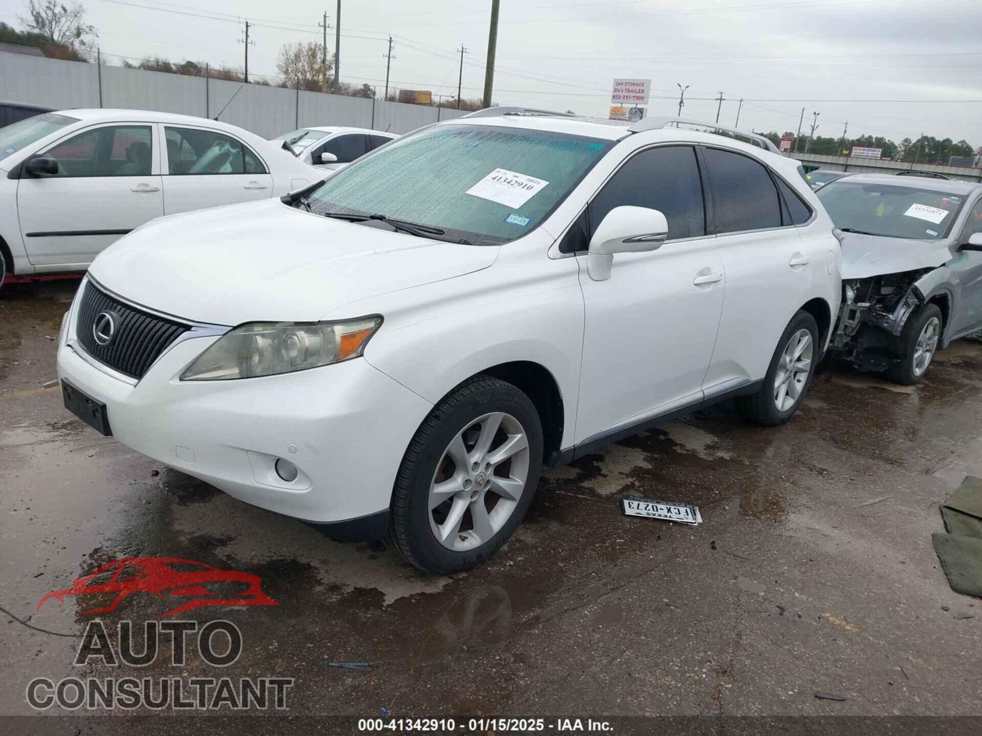 LEXUS RX 350 2012 - 2T2ZK1BA6CC078074