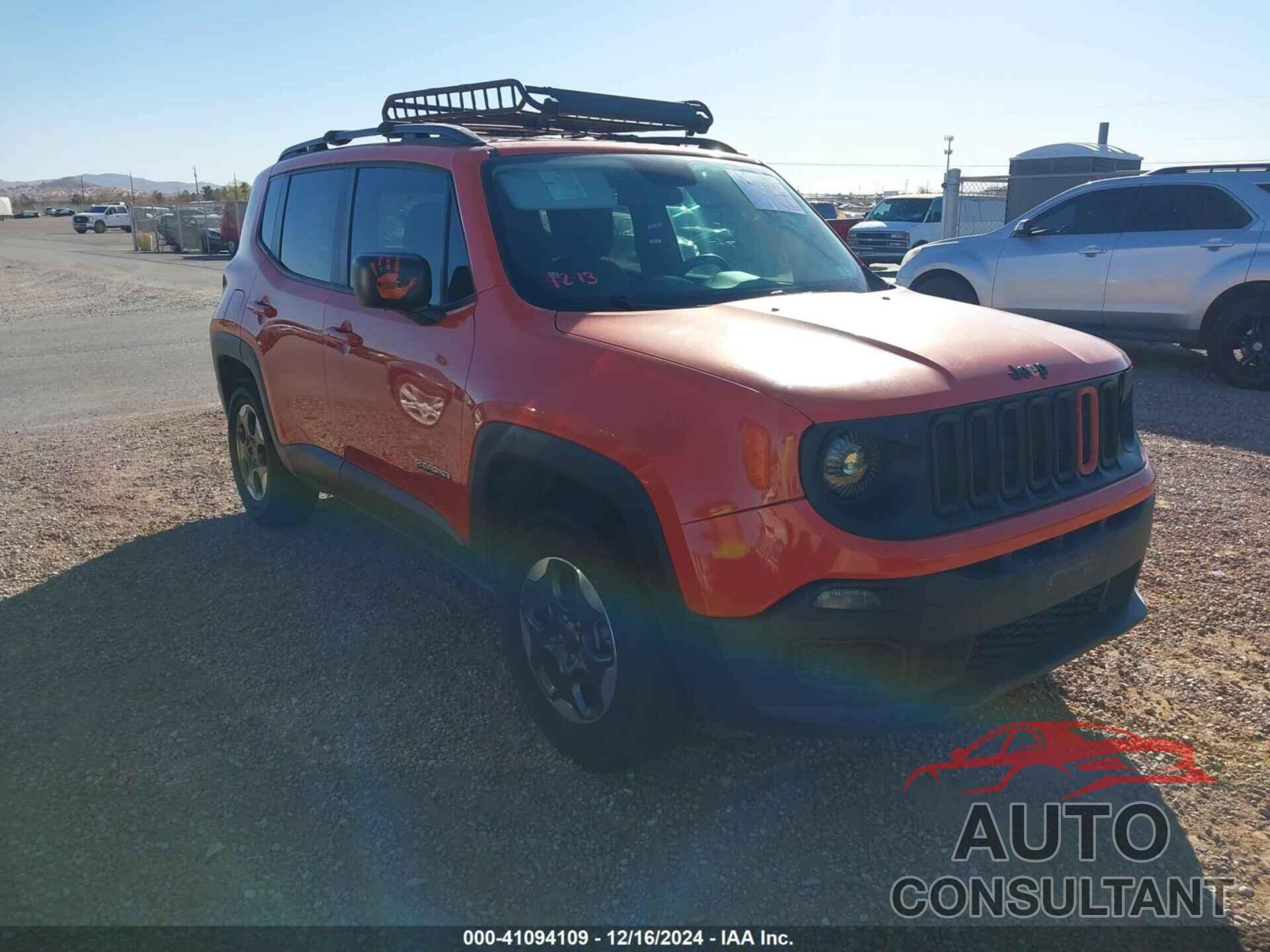 JEEP RENEGADE 2017 - ZACCJBAB3HPG05609