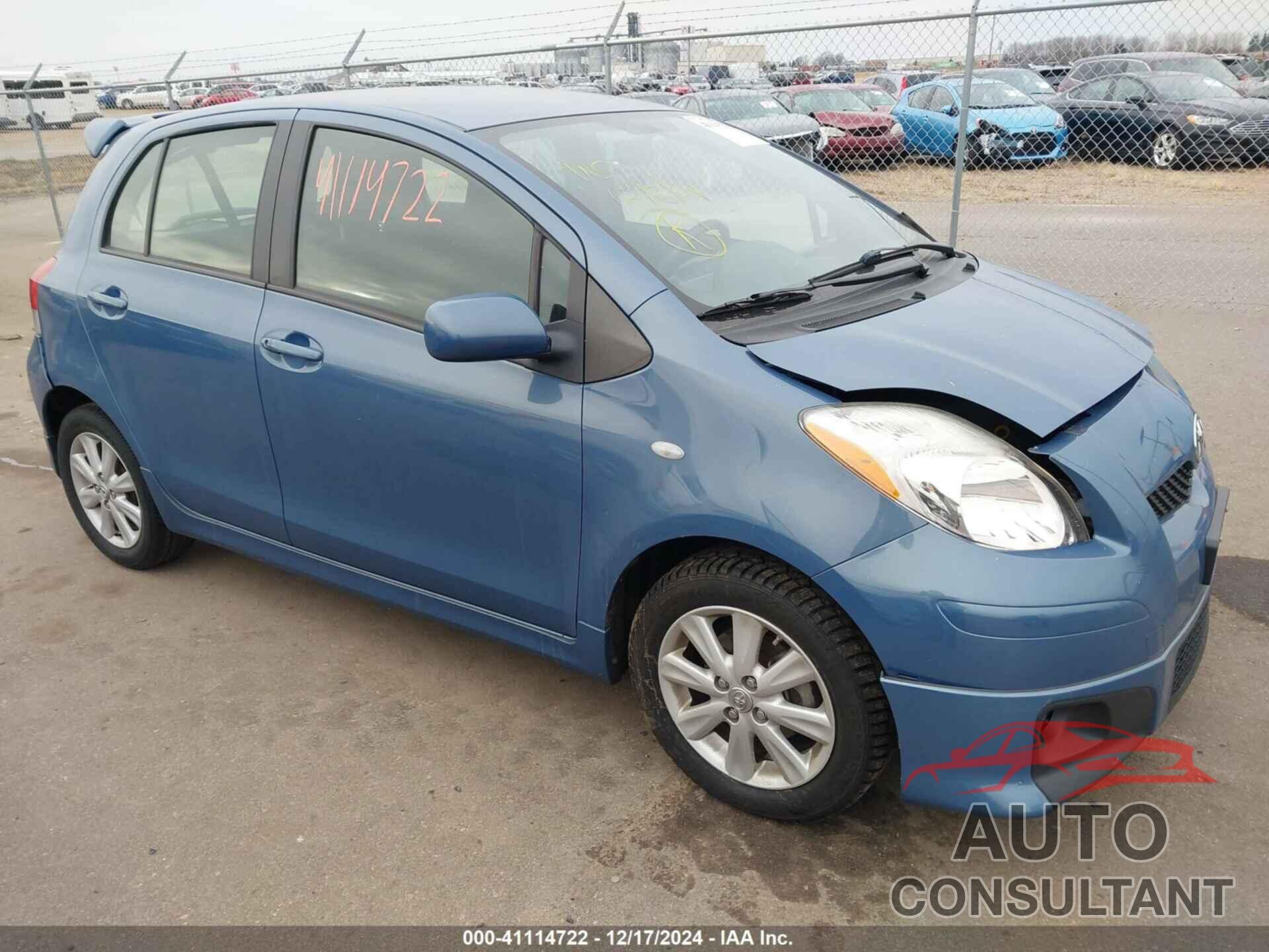 TOYOTA YARIS 2009 - JTDKT903495250954
