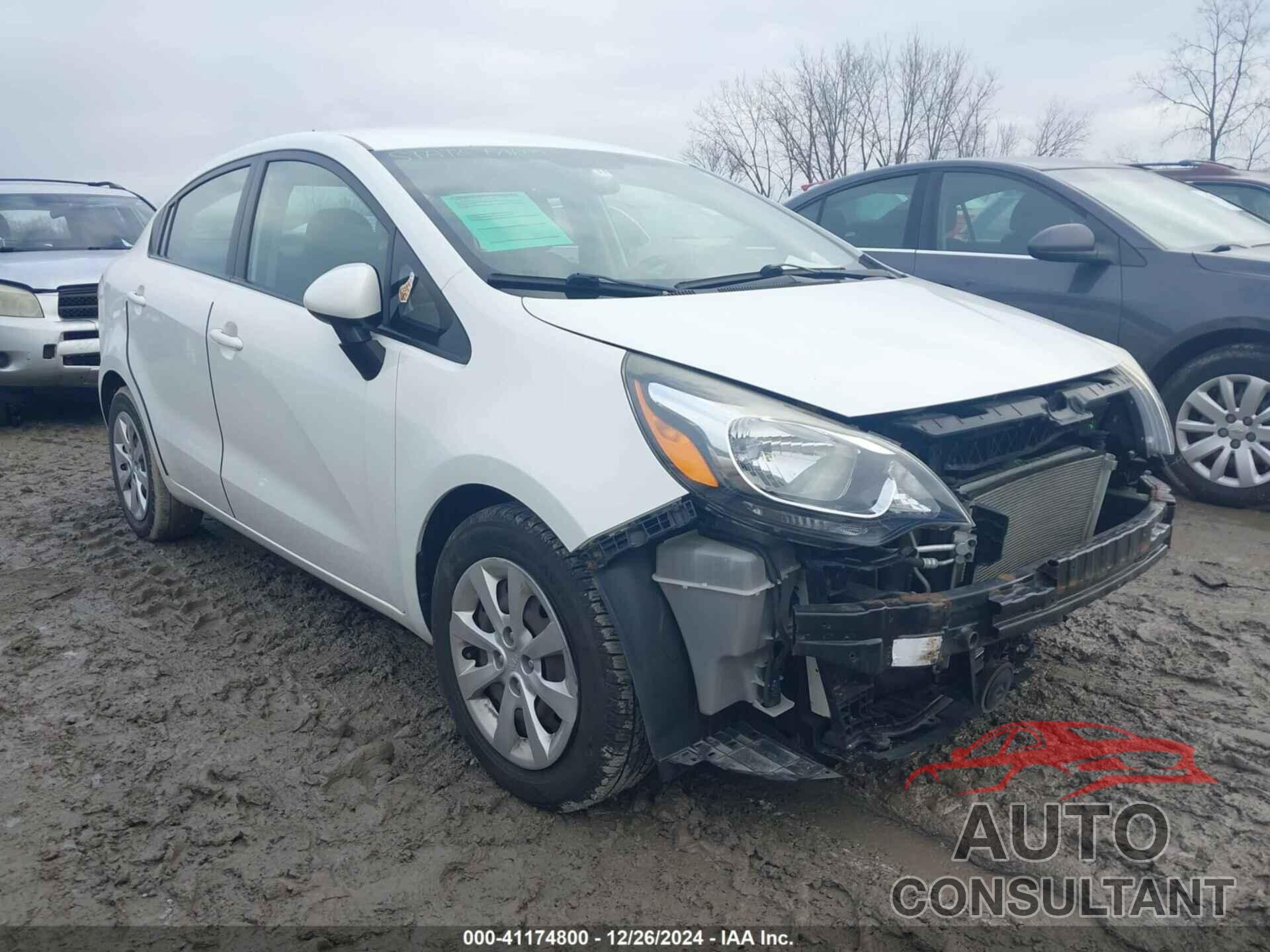 KIA RIO 2012 - KNADN4A33C6052904