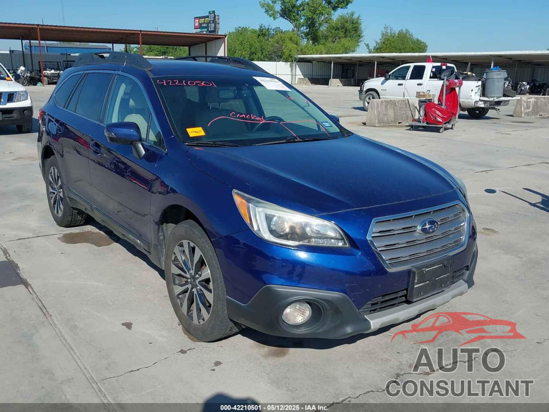 SUBARU OUTBACK 2015 - 4S4BSALC1F3247450