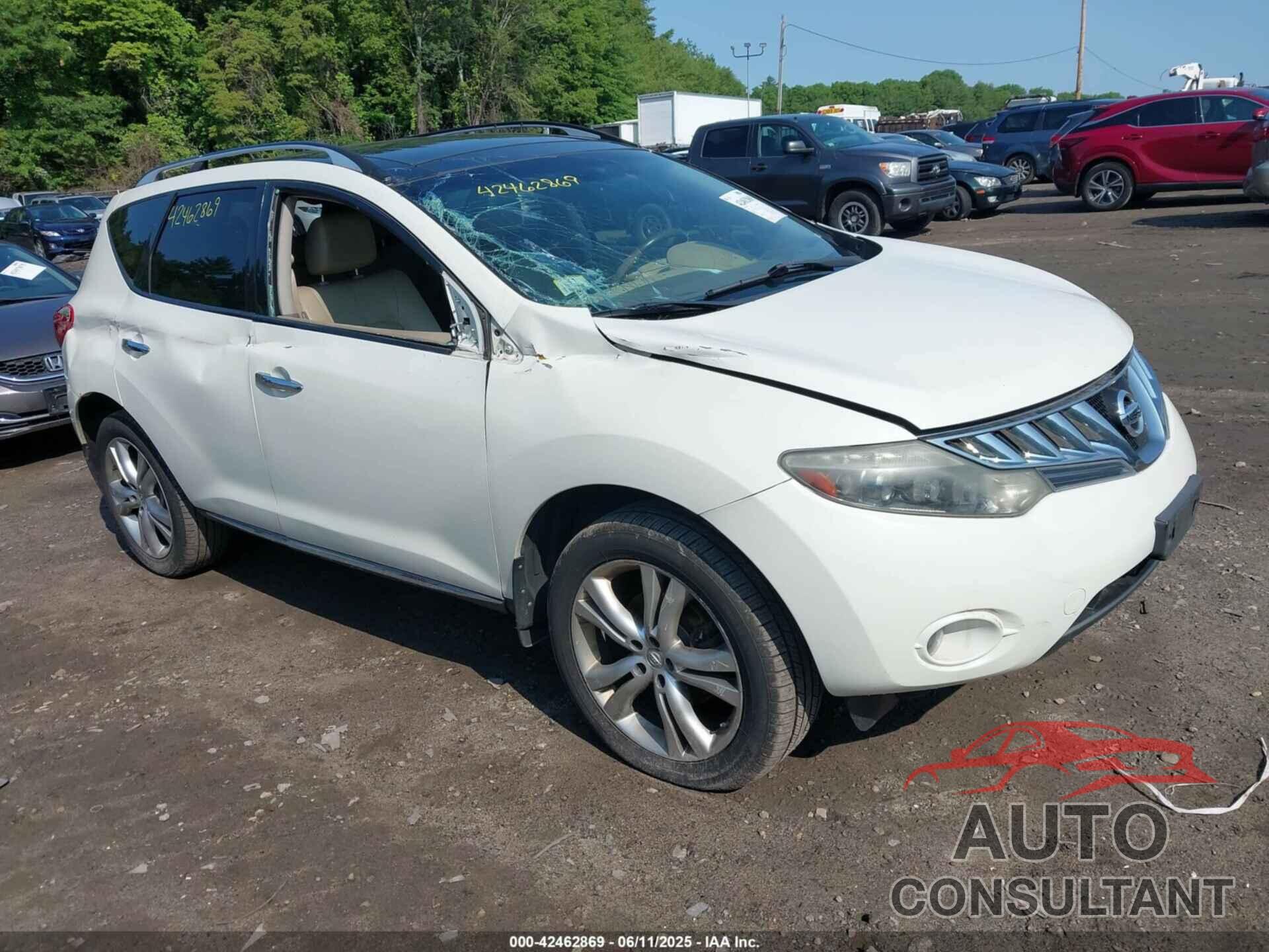 NISSAN MURANO 2010 - JN8AZ1MW8AW135146